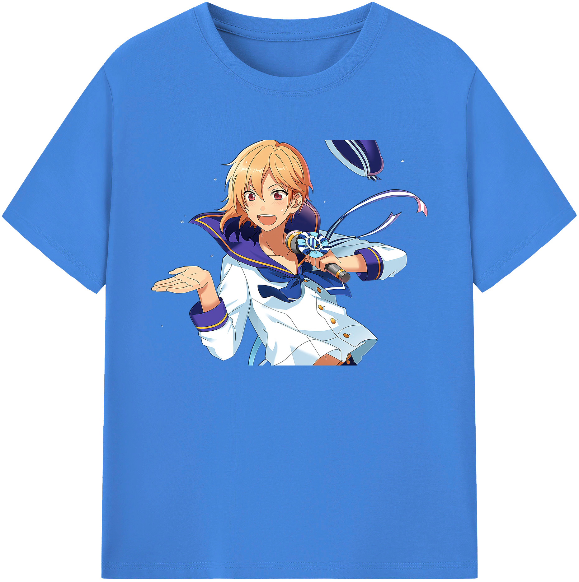 （画像用） あんさんぶるスターズ! Ensemble Stars 綿100％ メンズ半袖Tシャツ｜肌触りやわらか＆通気性