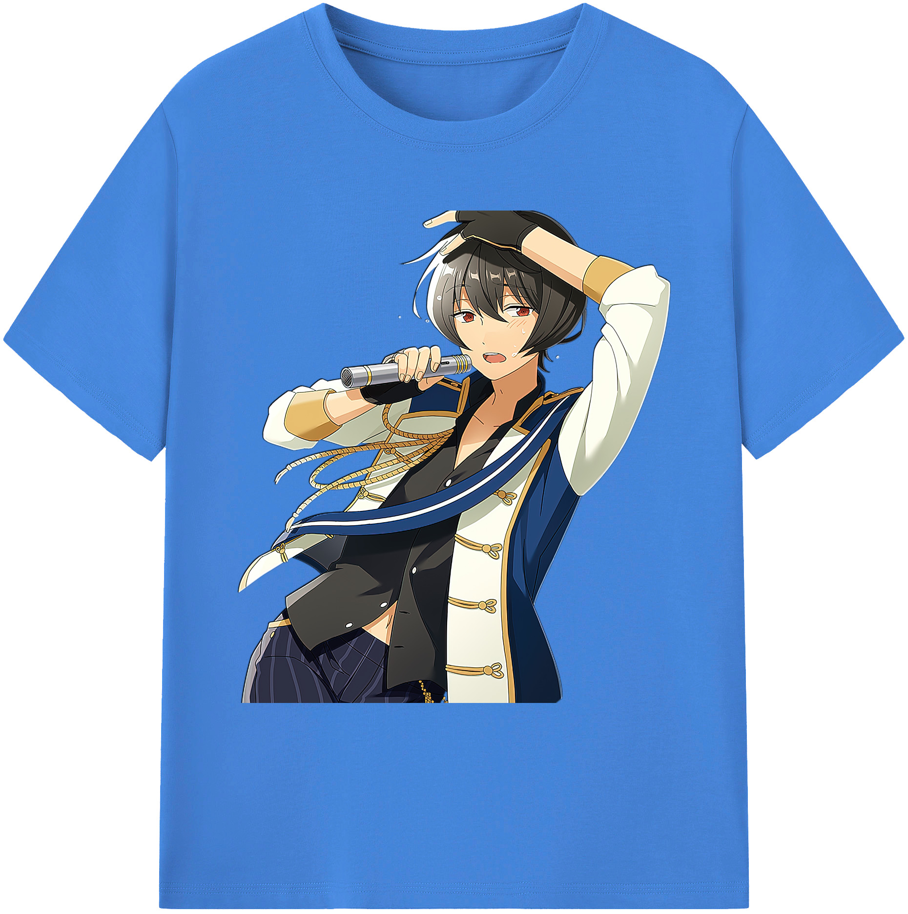 （画像用） あんさんぶるスターズ! Ensemble Stars 綿100％ メンズ半袖Tシャツ｜肌触りやわらか＆通気性