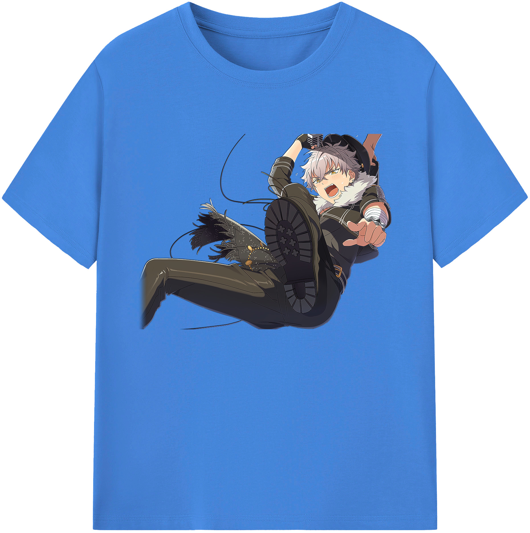（画像用） あんさんぶるスターズ! Ensemble Stars 綿100％ メンズ半袖Tシャツ｜肌触りやわらか＆通気性
