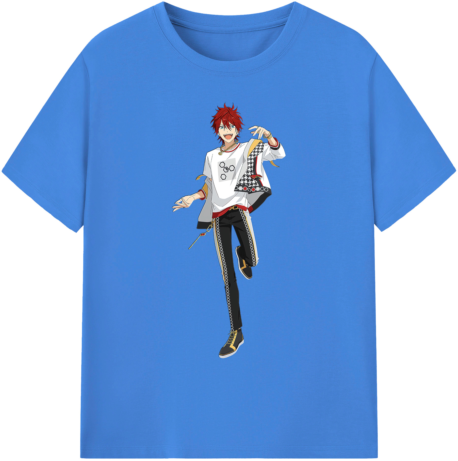 （画像用） あんさんぶるスターズ! Ensemble Stars 綿100％ メンズ半袖Tシャツ｜肌触りやわらか＆通気性