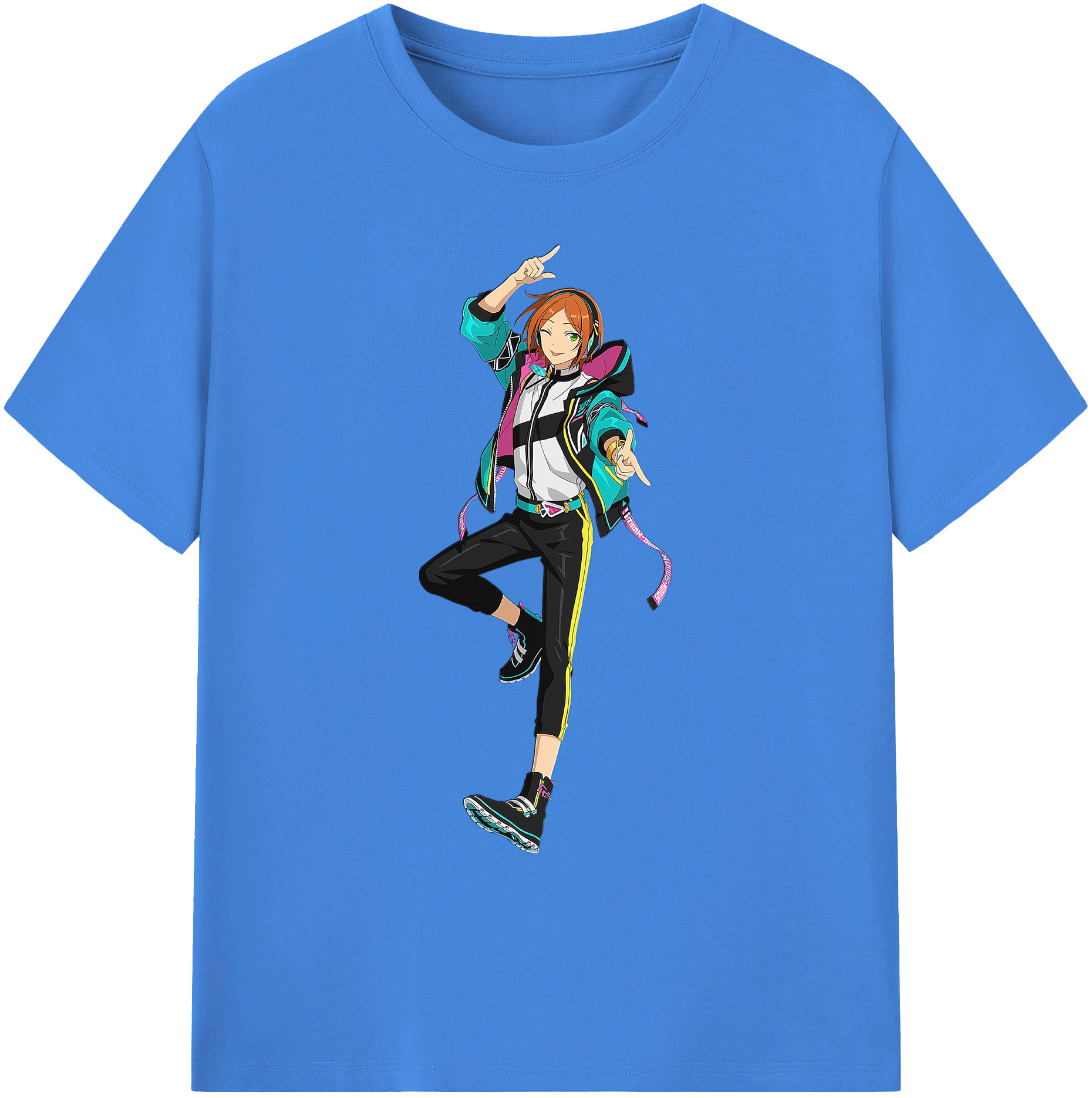 （画像用） あんさんぶるスターズ! Ensemble Stars 綿100％ メンズ半袖Tシャツ｜肌触りやわらか＆通気性