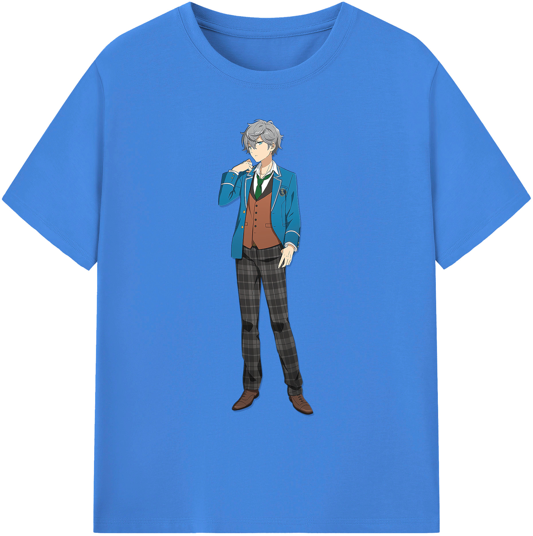 （画像用） あんさんぶるスターズ! Ensemble Stars 綿100％ メンズ半袖Tシャツ｜肌触りやわらか＆通気性