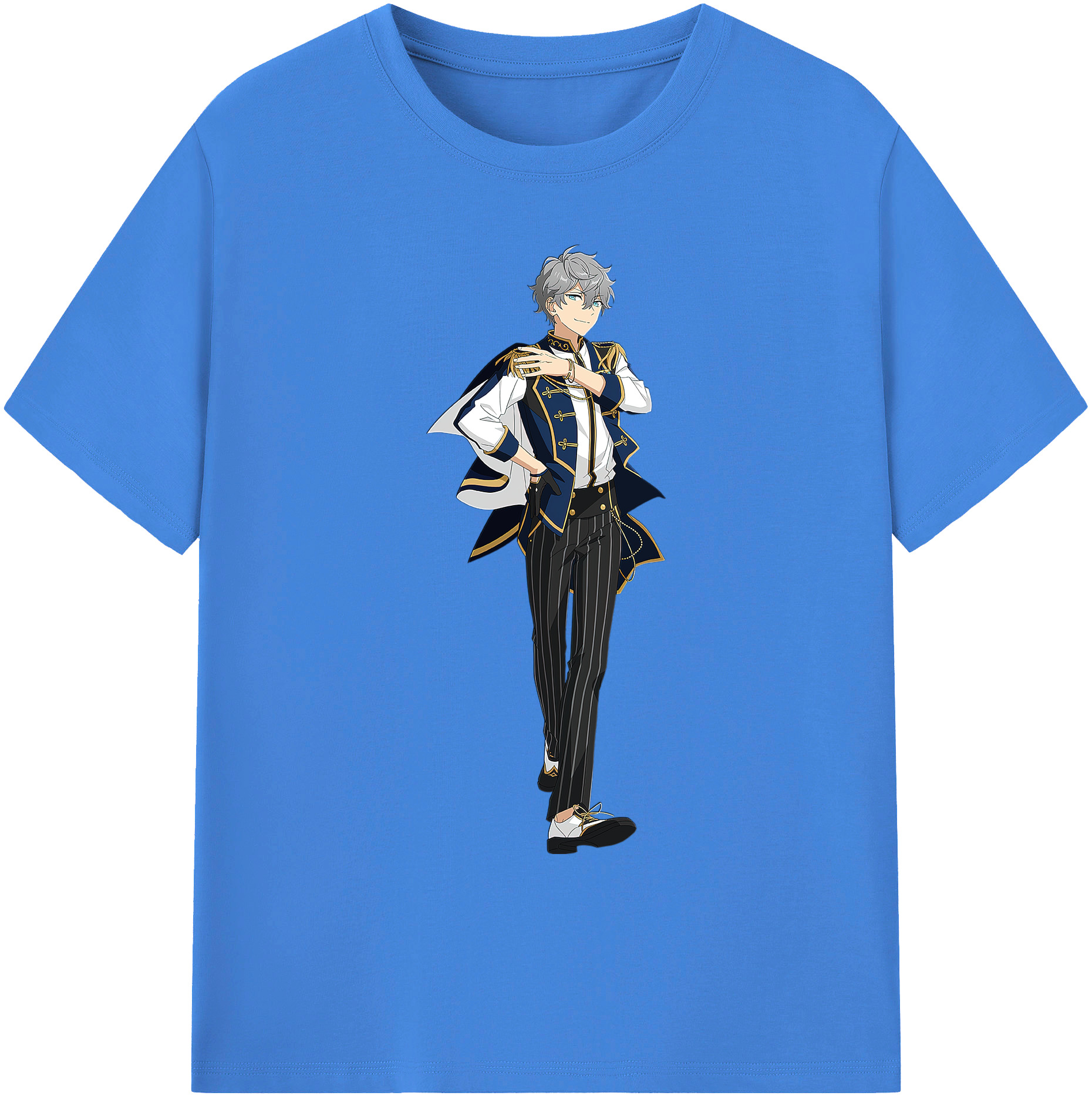 （画像用） あんさんぶるスターズ! Ensemble Stars 綿100％ メンズ半袖Tシャツ｜肌触りやわらか＆通気性