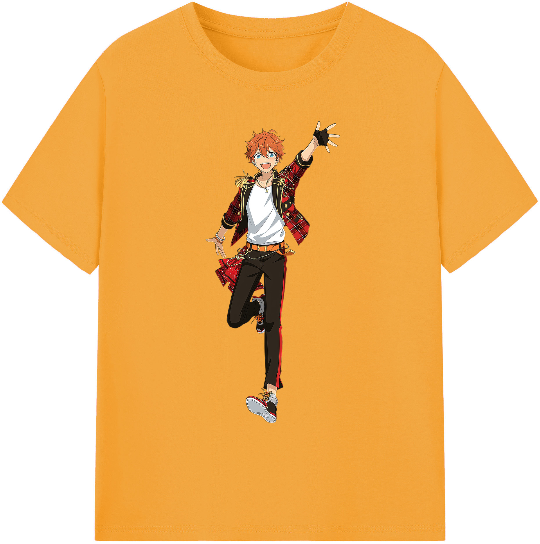 （画像用） あんさんぶるスターズ! Ensemble Stars 綿100％ メンズ半袖Tシャツ｜肌触りやわらか＆通気性