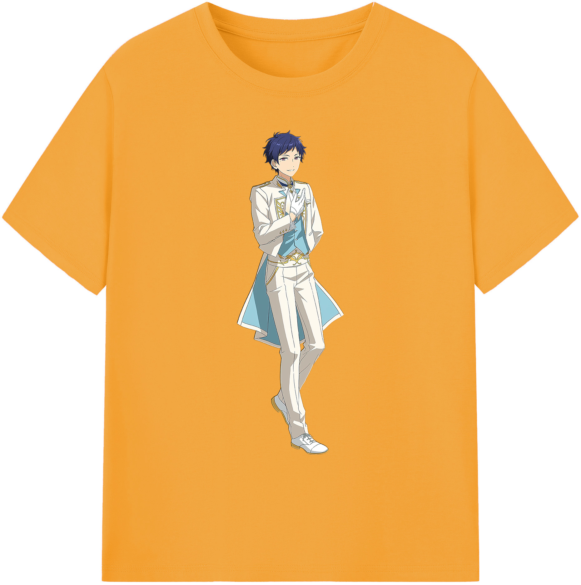 （画像用） あんさんぶるスターズ! Ensemble Stars 綿100％ メンズ半袖Tシャツ｜肌触りやわらか＆通気性