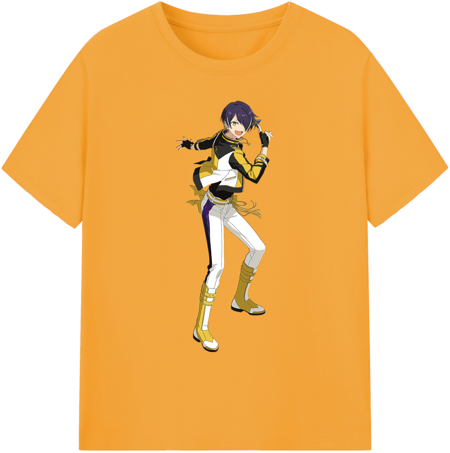 （画像用） あんさんぶるスターズ! Ensemble Stars 綿100％ メンズ半袖Tシャツ｜肌触りやわらか＆通気性