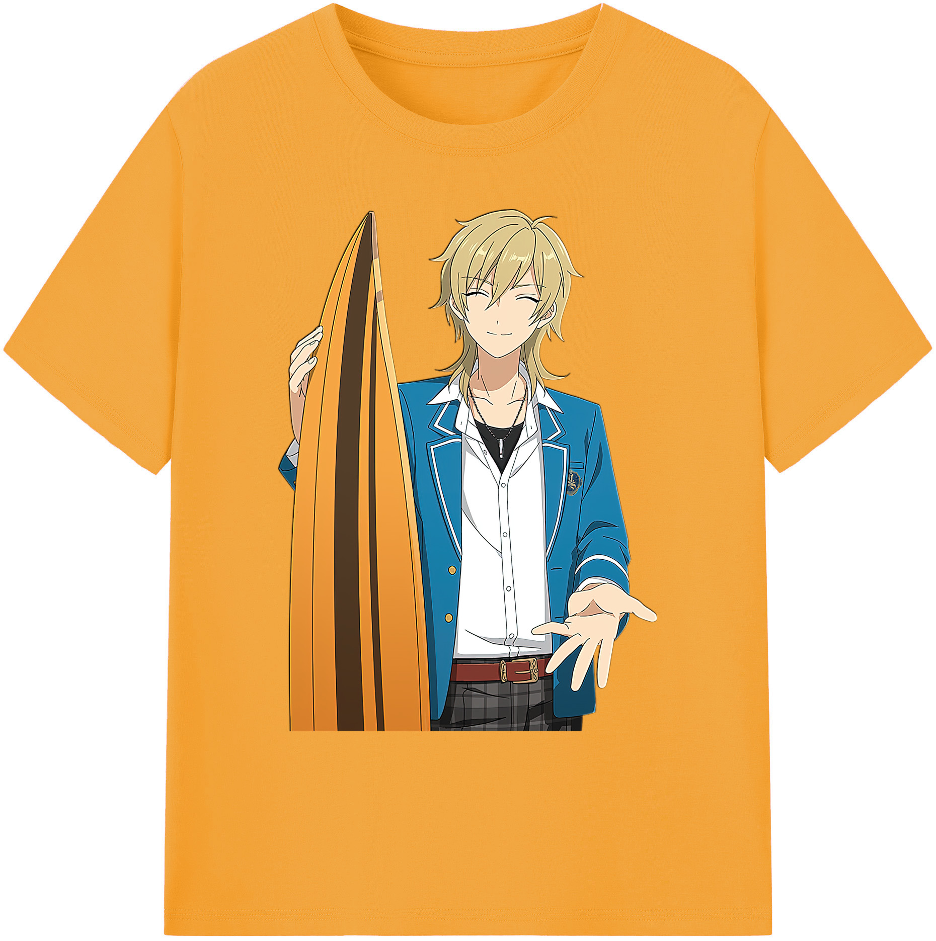 （画像用） あんさんぶるスターズ! Ensemble Stars 綿100％ メンズ半袖Tシャツ｜肌触りやわらか＆通気性