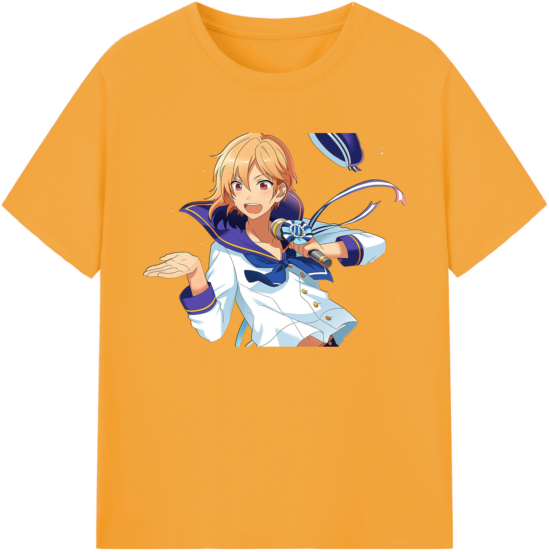（画像用） あんさんぶるスターズ! Ensemble Stars 綿100％ メンズ半袖Tシャツ｜肌触りやわらか＆通気性