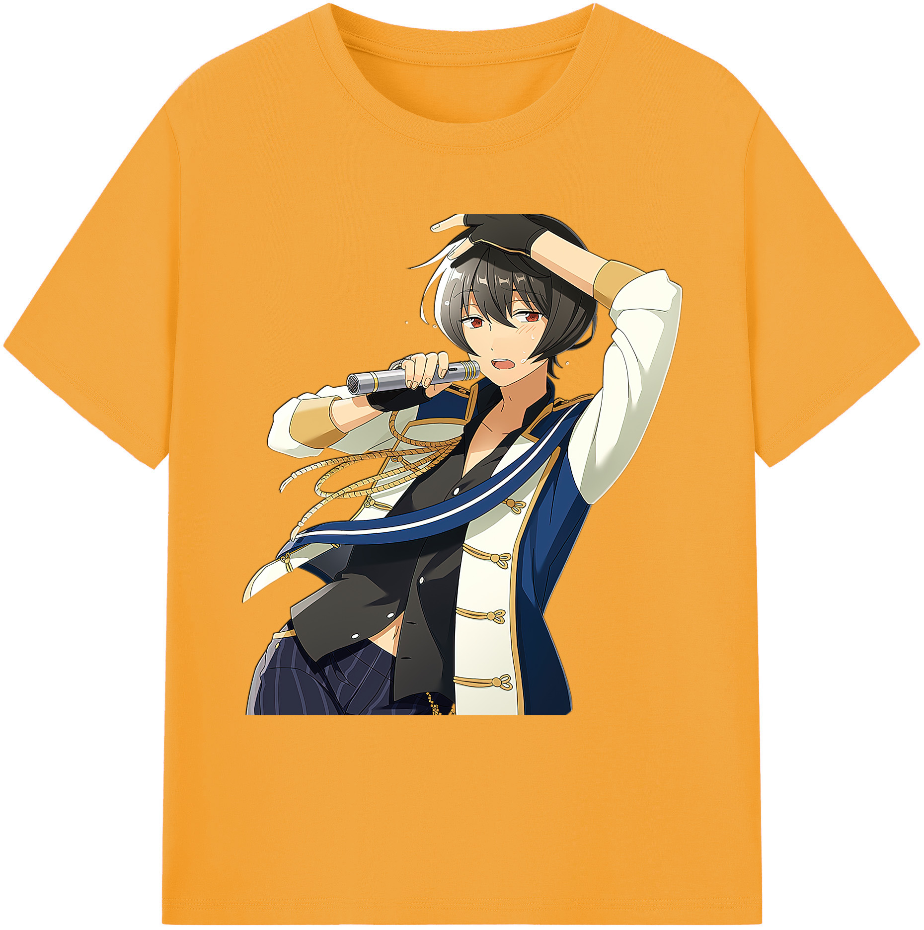 （画像用） あんさんぶるスターズ! Ensemble Stars 綿100％ メンズ半袖Tシャツ｜肌触りやわらか＆通気性