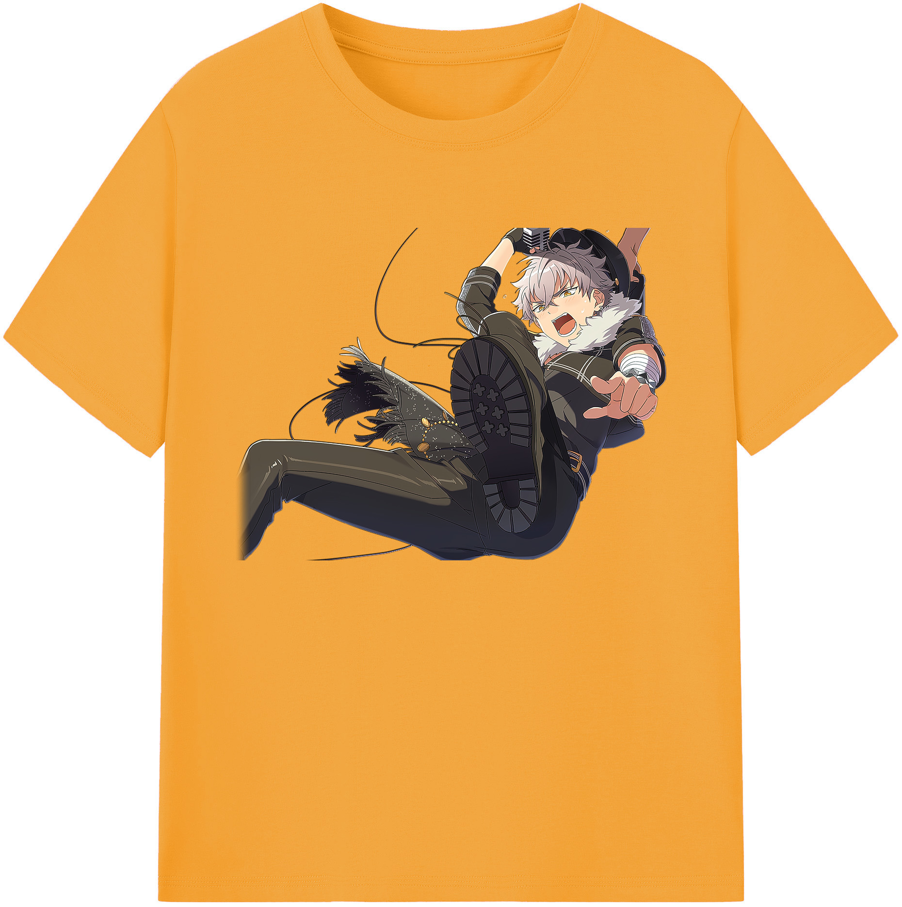 （画像用） あんさんぶるスターズ! Ensemble Stars 綿100％ メンズ半袖Tシャツ｜肌触りやわらか＆通気性