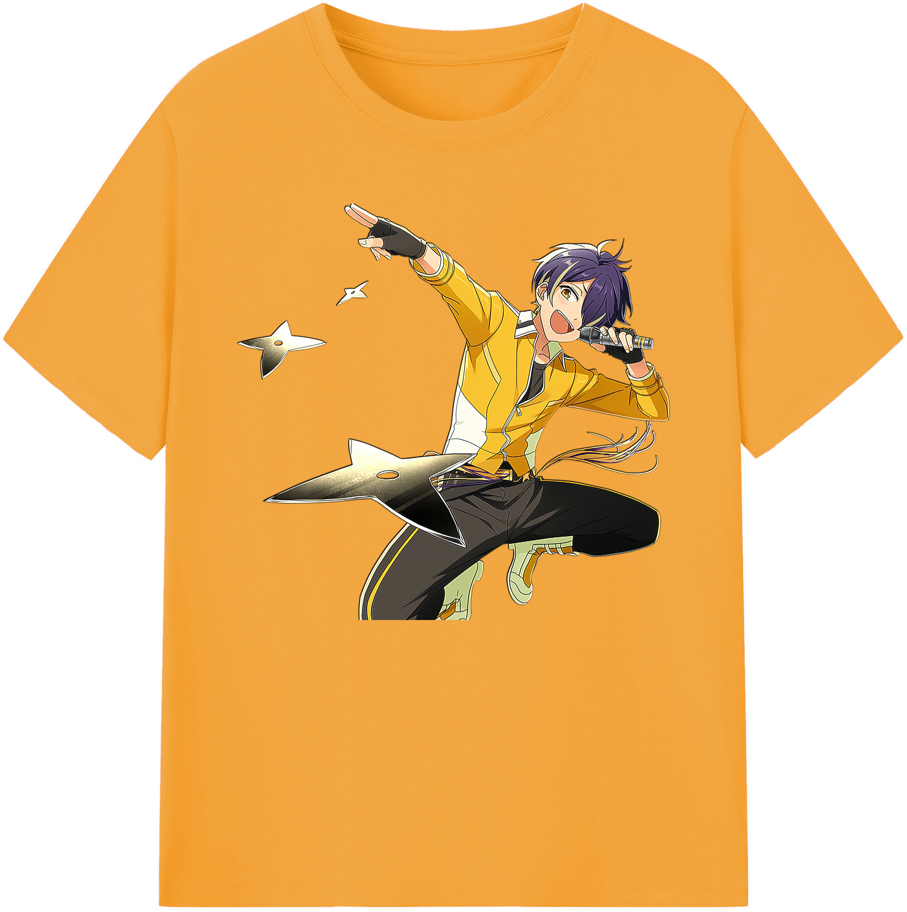 （画像用） あんさんぶるスターズ! Ensemble Stars 綿100％ メンズ半袖Tシャツ｜肌触りやわらか＆通気性