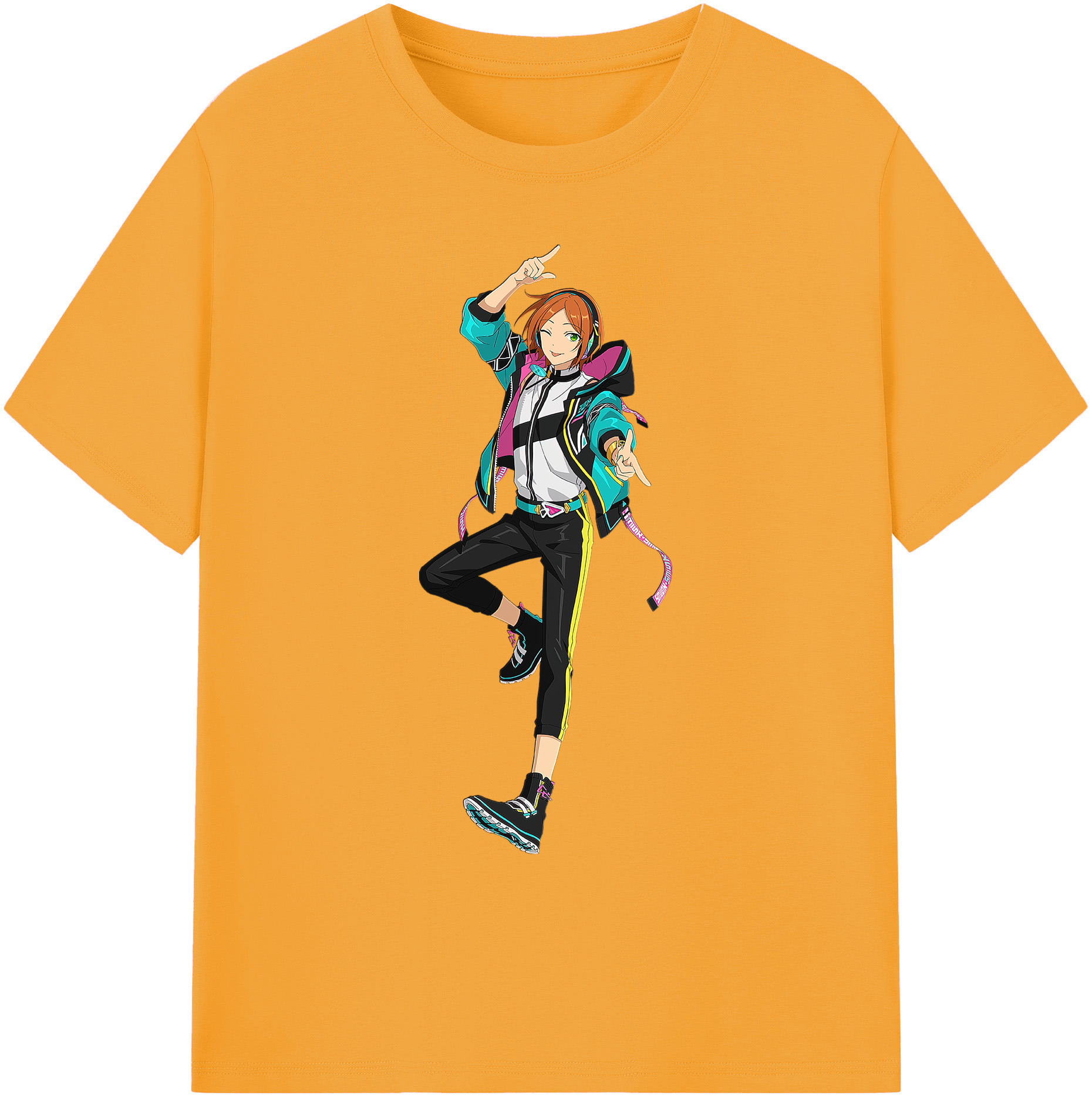 （画像用） あんさんぶるスターズ! Ensemble Stars 綿100％ メンズ半袖Tシャツ｜肌触りやわらか＆通気性