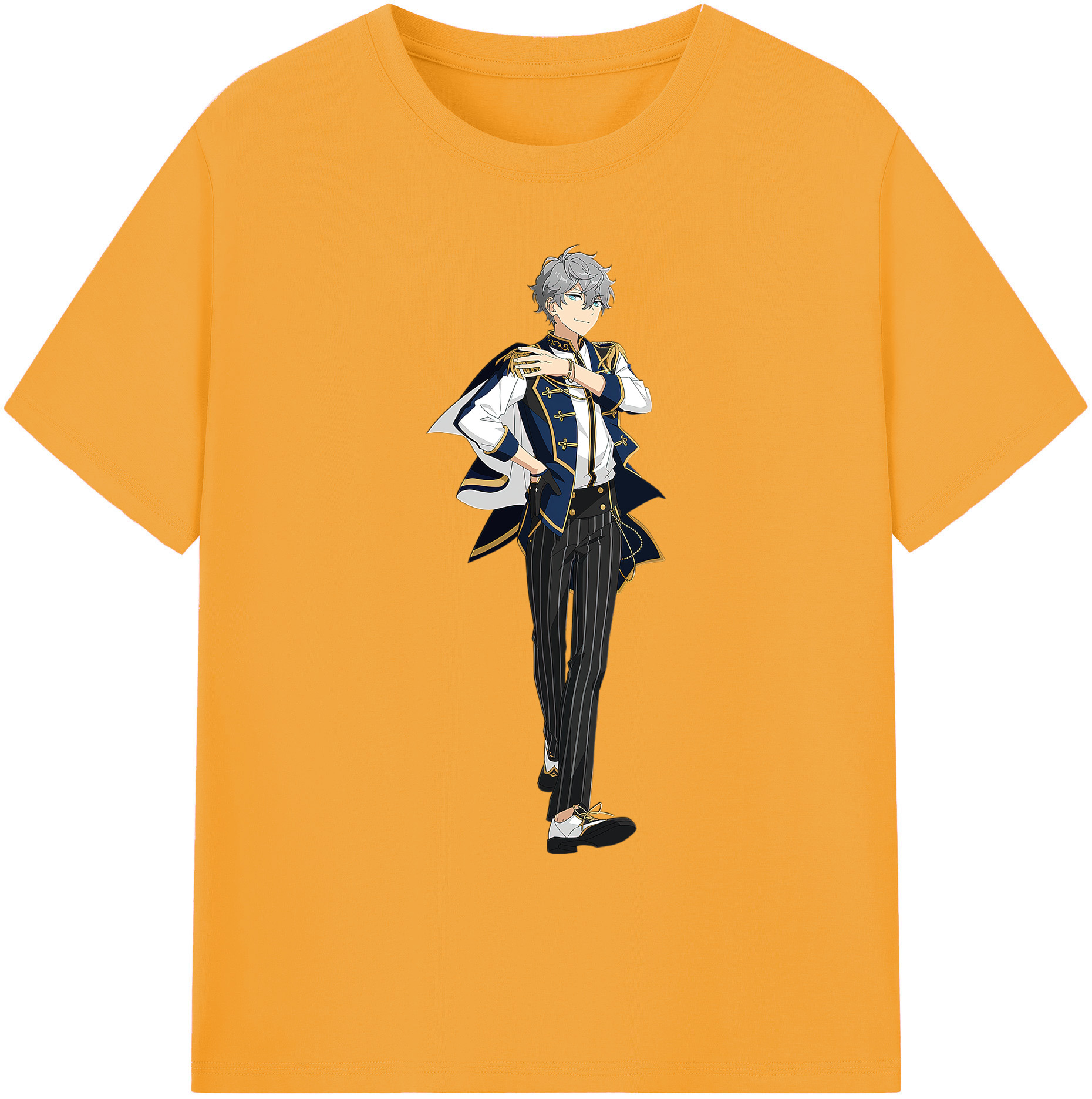 （画像用） あんさんぶるスターズ! Ensemble Stars 綿100％ メンズ半袖Tシャツ｜肌触りやわらか＆通気性