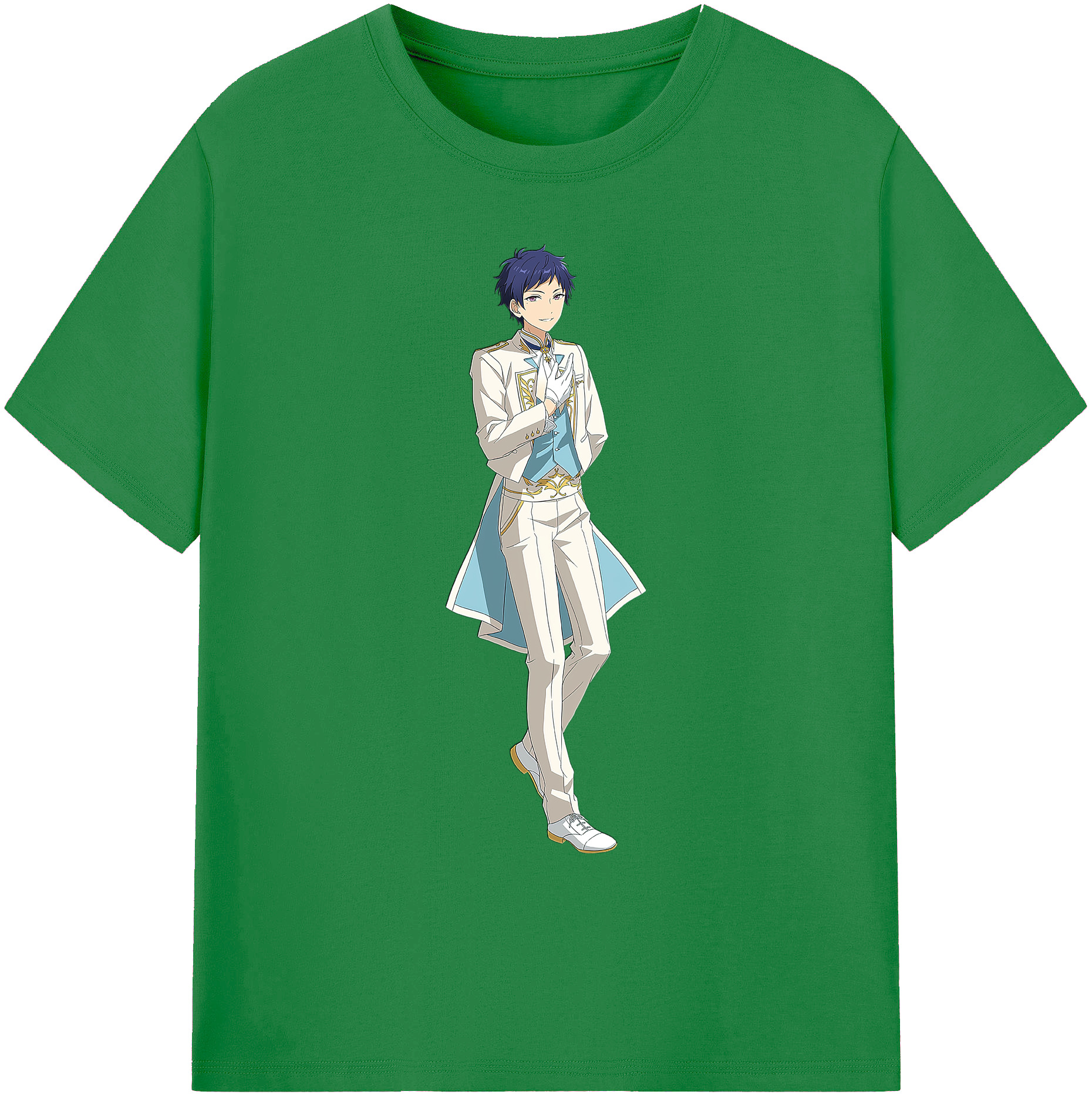 （画像用） あんさんぶるスターズ! Ensemble Stars 綿100％ メンズ半袖Tシャツ｜肌触りやわらか＆通気性