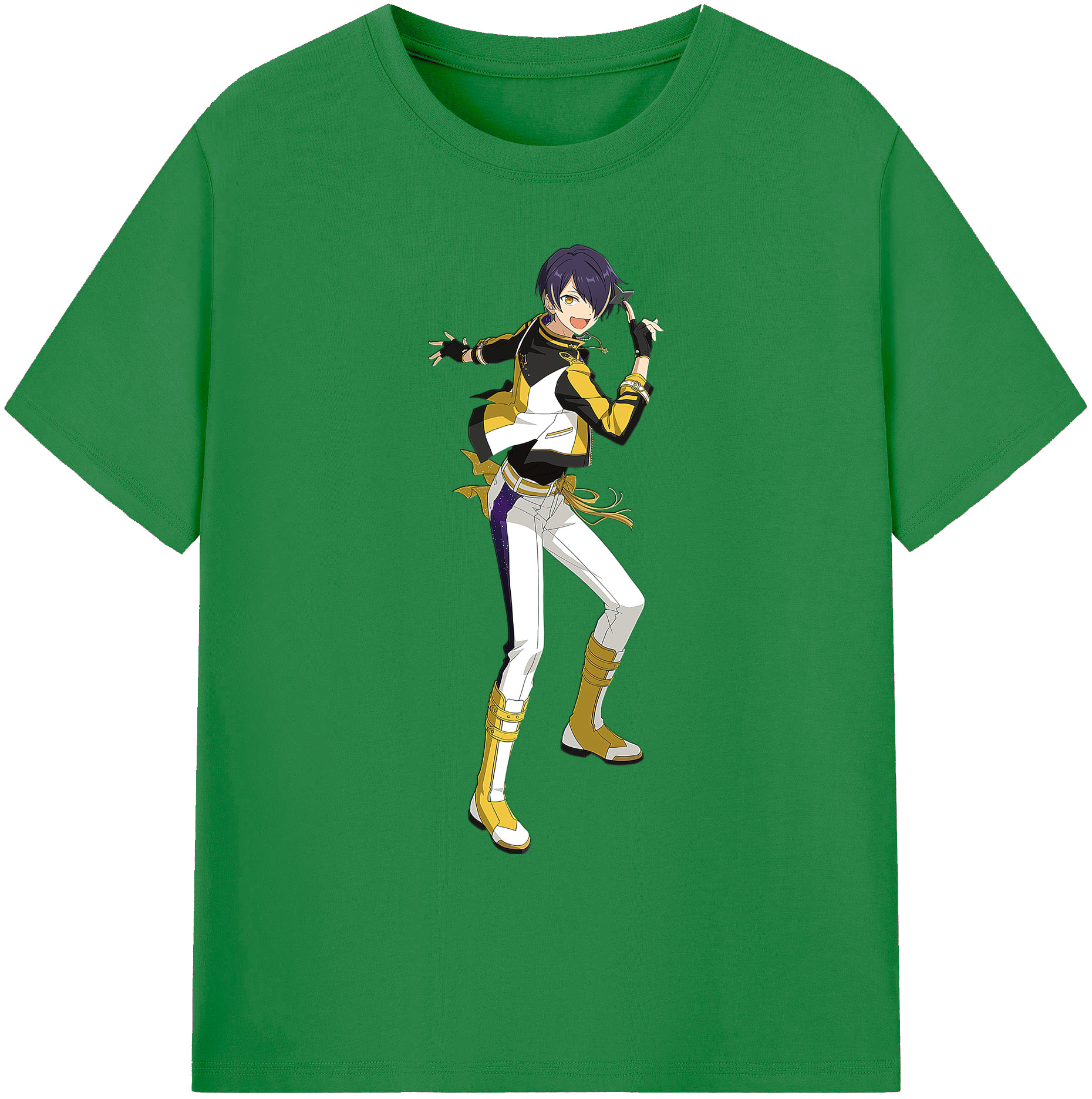 （画像用） あんさんぶるスターズ! Ensemble Stars 綿100％ メンズ半袖Tシャツ｜肌触りやわらか＆通気性