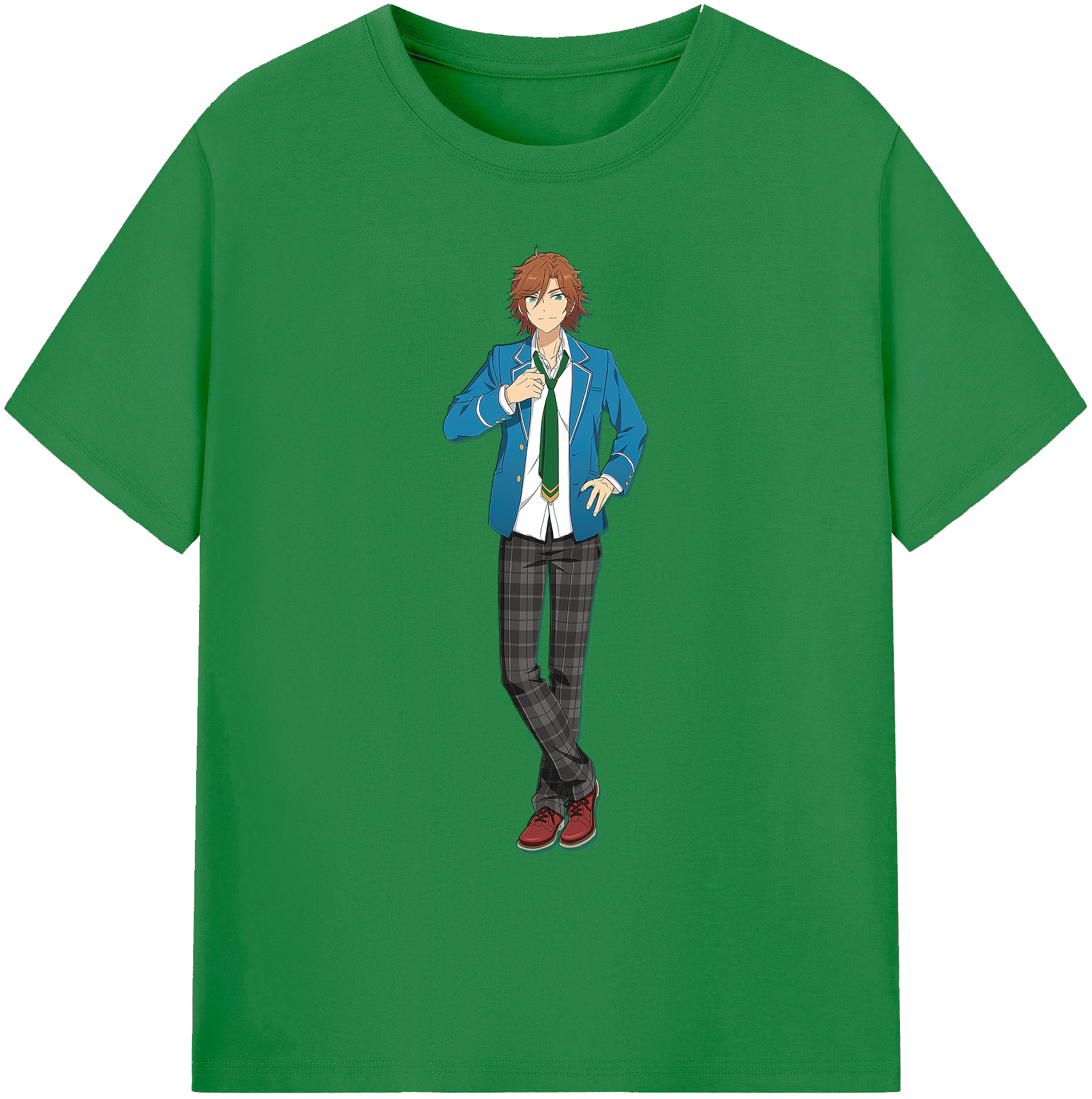 （画像用） あんさんぶるスターズ! Ensemble Stars 綿100％ メンズ半袖Tシャツ｜肌触りやわらか＆通気性