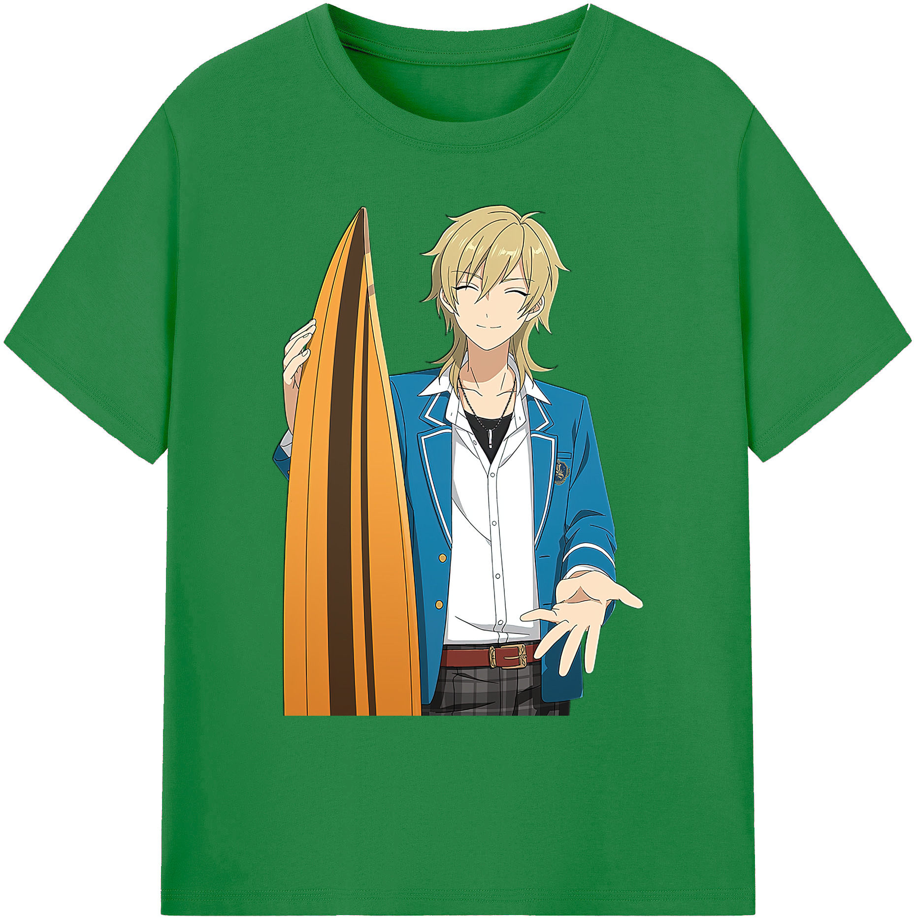 （画像用） あんさんぶるスターズ! Ensemble Stars 綿100％ メンズ半袖Tシャツ｜肌触りやわらか＆通気性