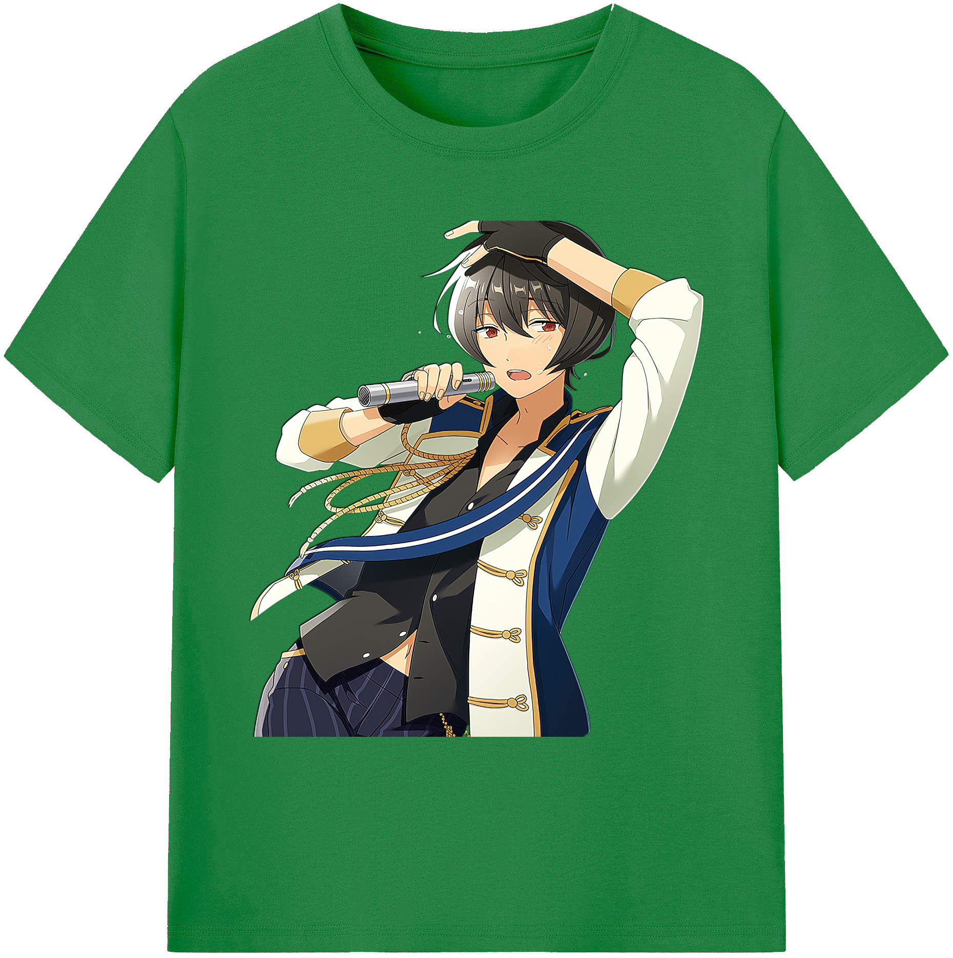 （画像用） あんさんぶるスターズ! Ensemble Stars 綿100％ メンズ半袖Tシャツ｜肌触りやわらか＆通気性