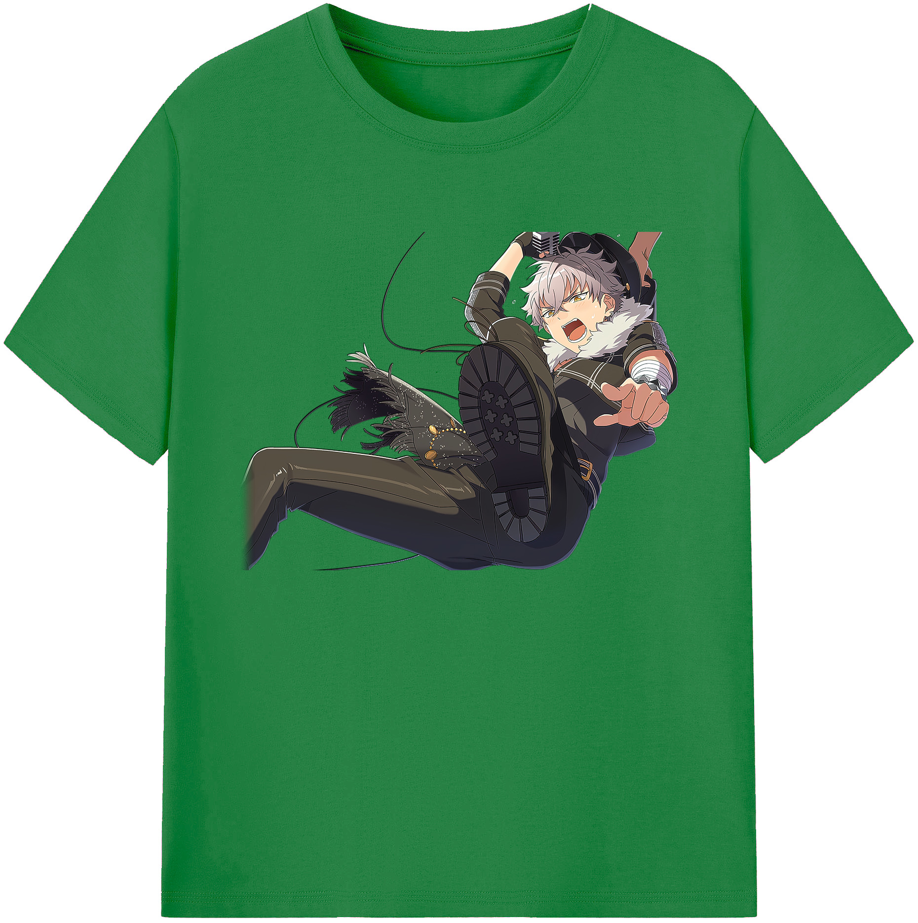 （画像用） あんさんぶるスターズ! Ensemble Stars 綿100％ メンズ半袖Tシャツ｜肌触りやわらか＆通気性