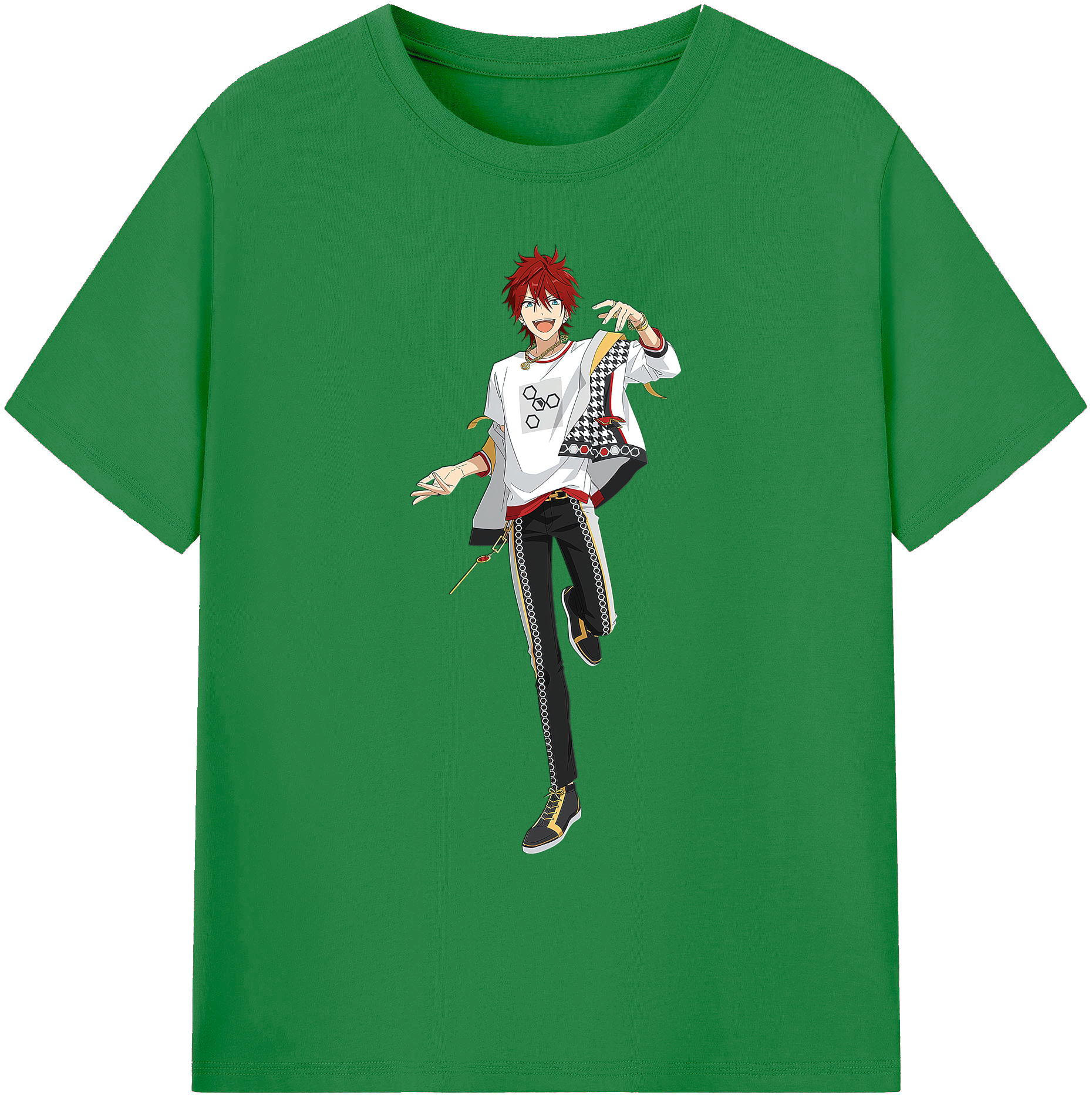 （画像用） あんさんぶるスターズ! Ensemble Stars 綿100％ メンズ半袖Tシャツ｜肌触りやわらか＆通気性