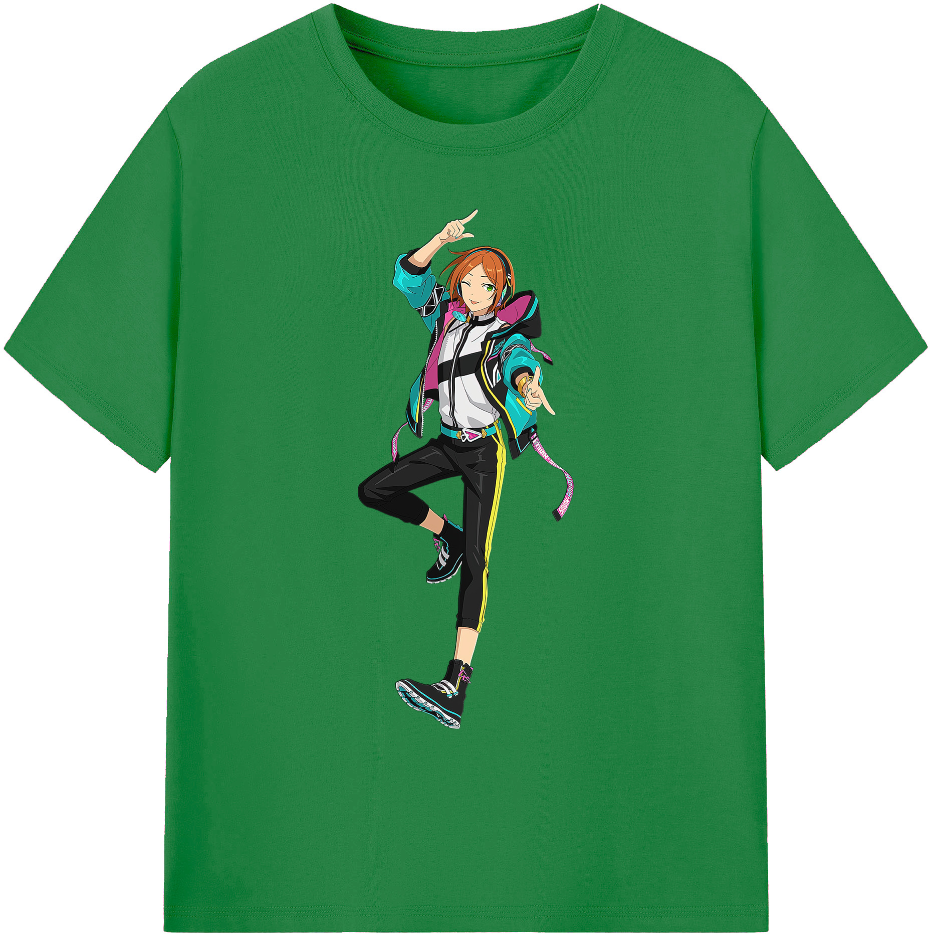 （画像用） あんさんぶるスターズ! Ensemble Stars 綿100％ メンズ半袖Tシャツ｜肌触りやわらか＆通気性