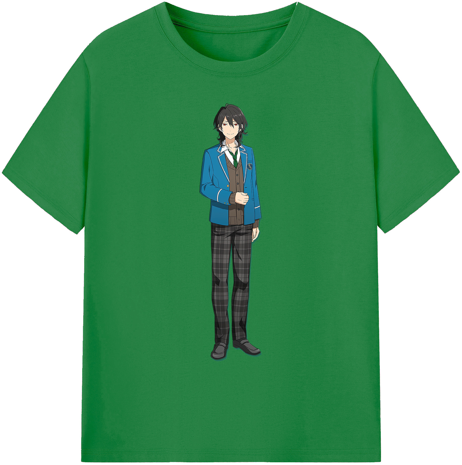 （画像用） あんさんぶるスターズ! Ensemble Stars 綿100％ メンズ半袖Tシャツ｜肌触りやわらか＆通気性