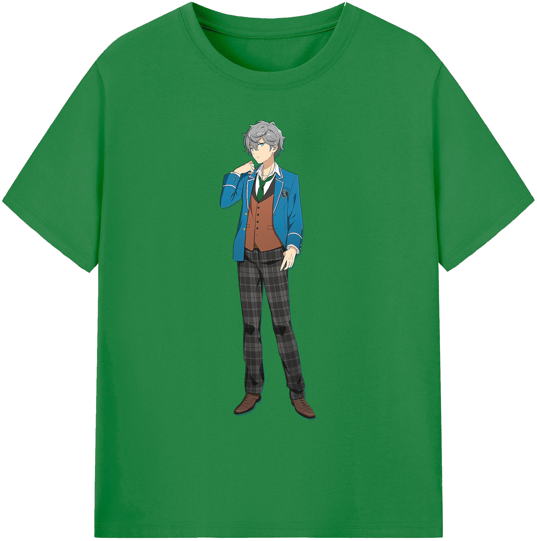 （画像用） あんさんぶるスターズ! Ensemble Stars 綿100％ メンズ半袖Tシャツ｜肌触りやわらか＆通気性