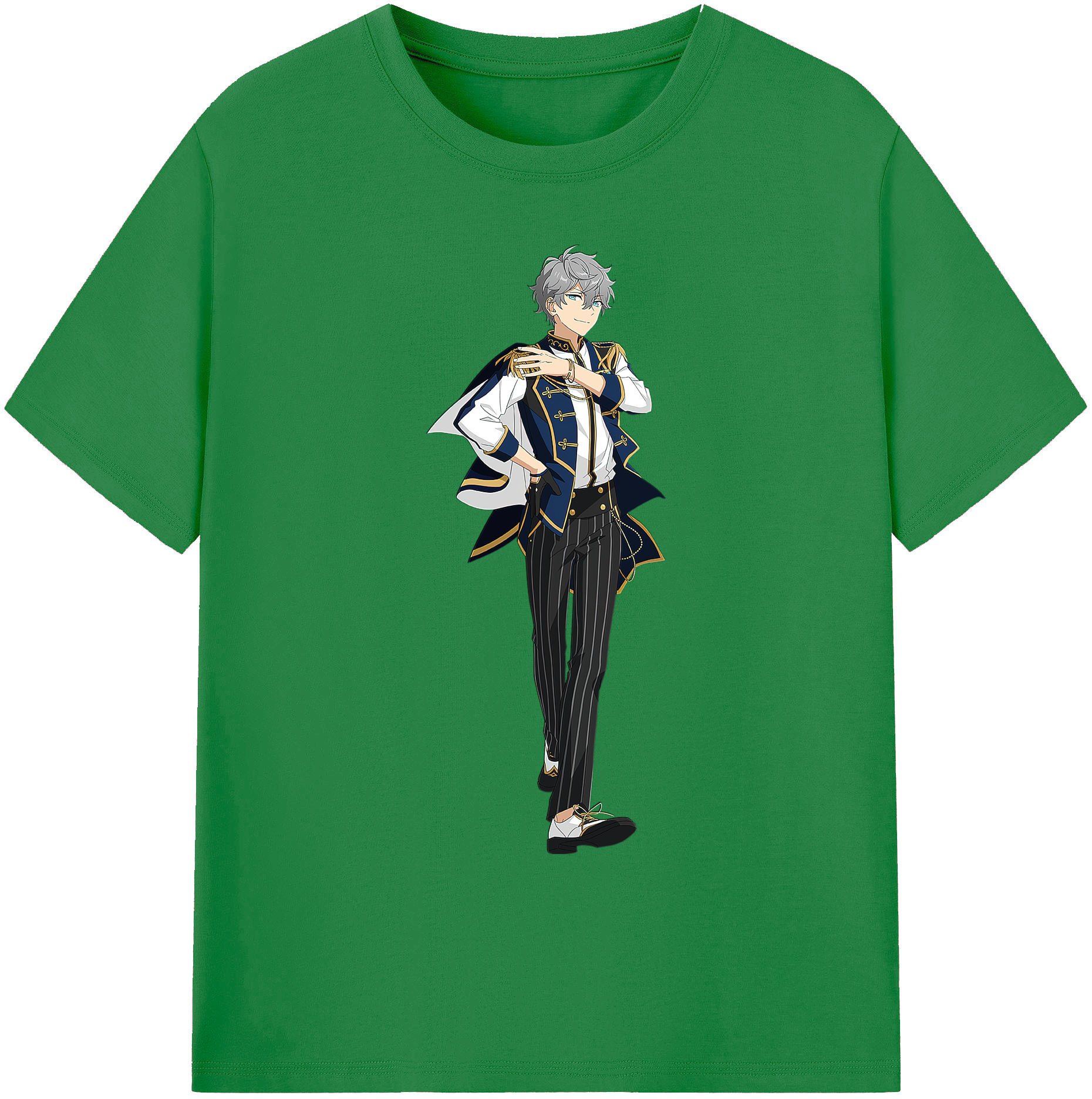 （画像用） あんさんぶるスターズ! Ensemble Stars 綿100％ メンズ半袖Tシャツ｜肌触りやわらか＆通気性