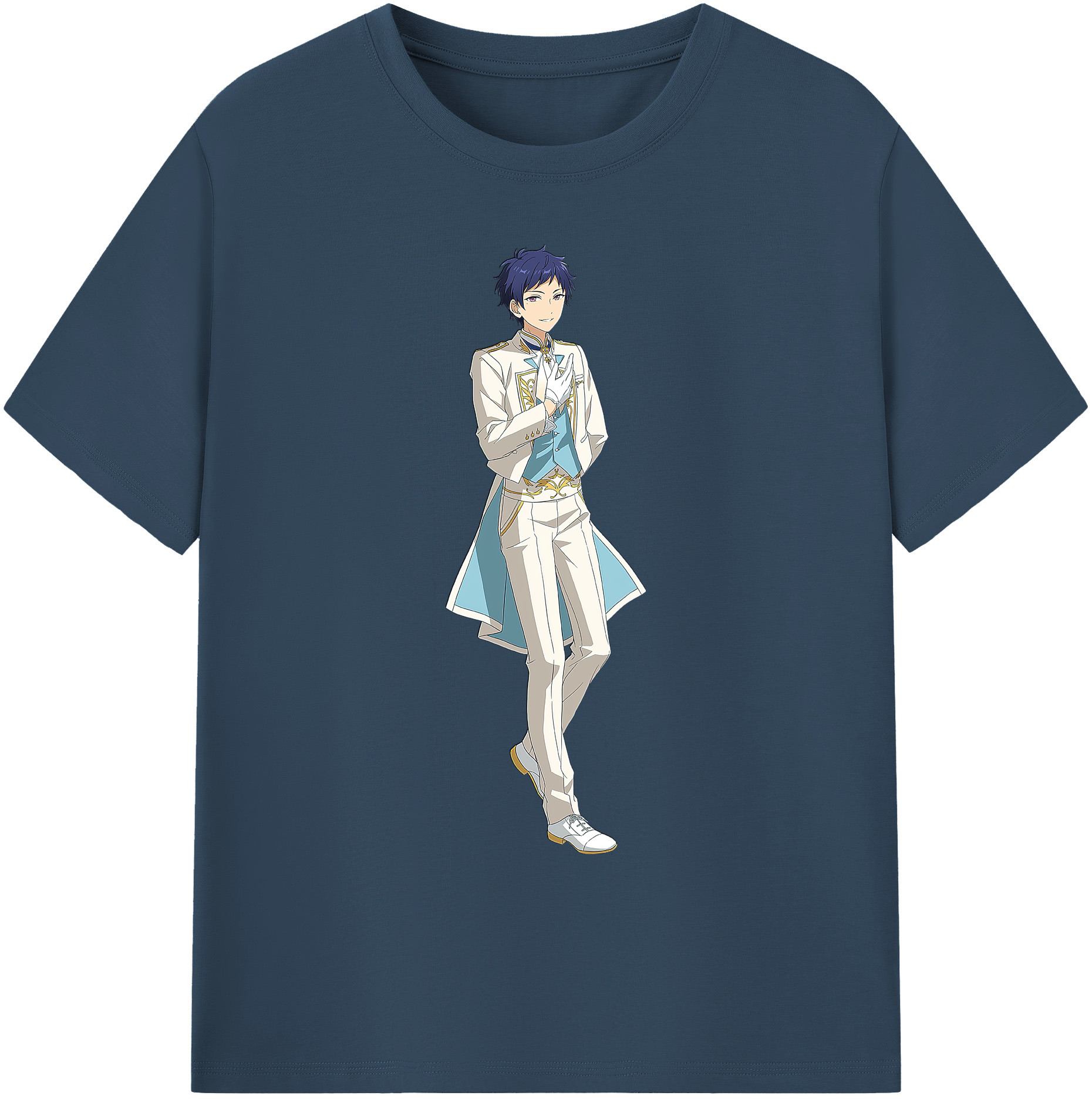（画像用） あんさんぶるスターズ! Ensemble Stars 綿100％ メンズ半袖Tシャツ｜肌触りやわらか＆通気性