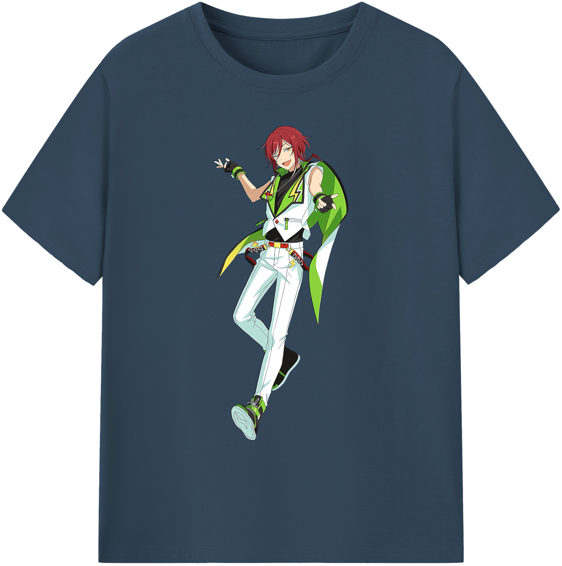 （画像用） あんさんぶるスターズ! Ensemble Stars 綿100％ メンズ半袖Tシャツ｜肌触りやわらか＆通気性