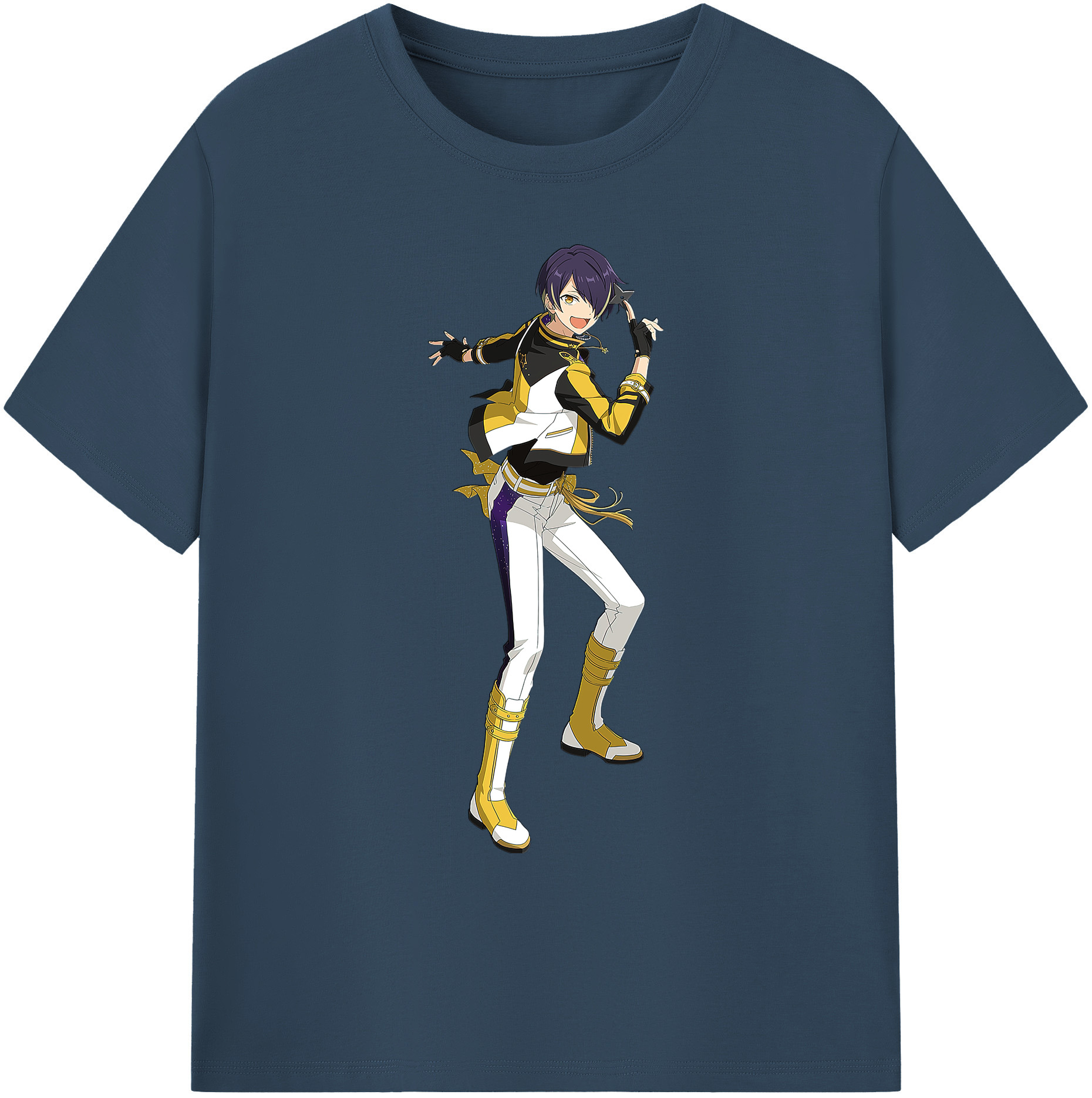 （画像用） あんさんぶるスターズ! Ensemble Stars 綿100％ メンズ半袖Tシャツ｜肌触りやわらか＆通気性