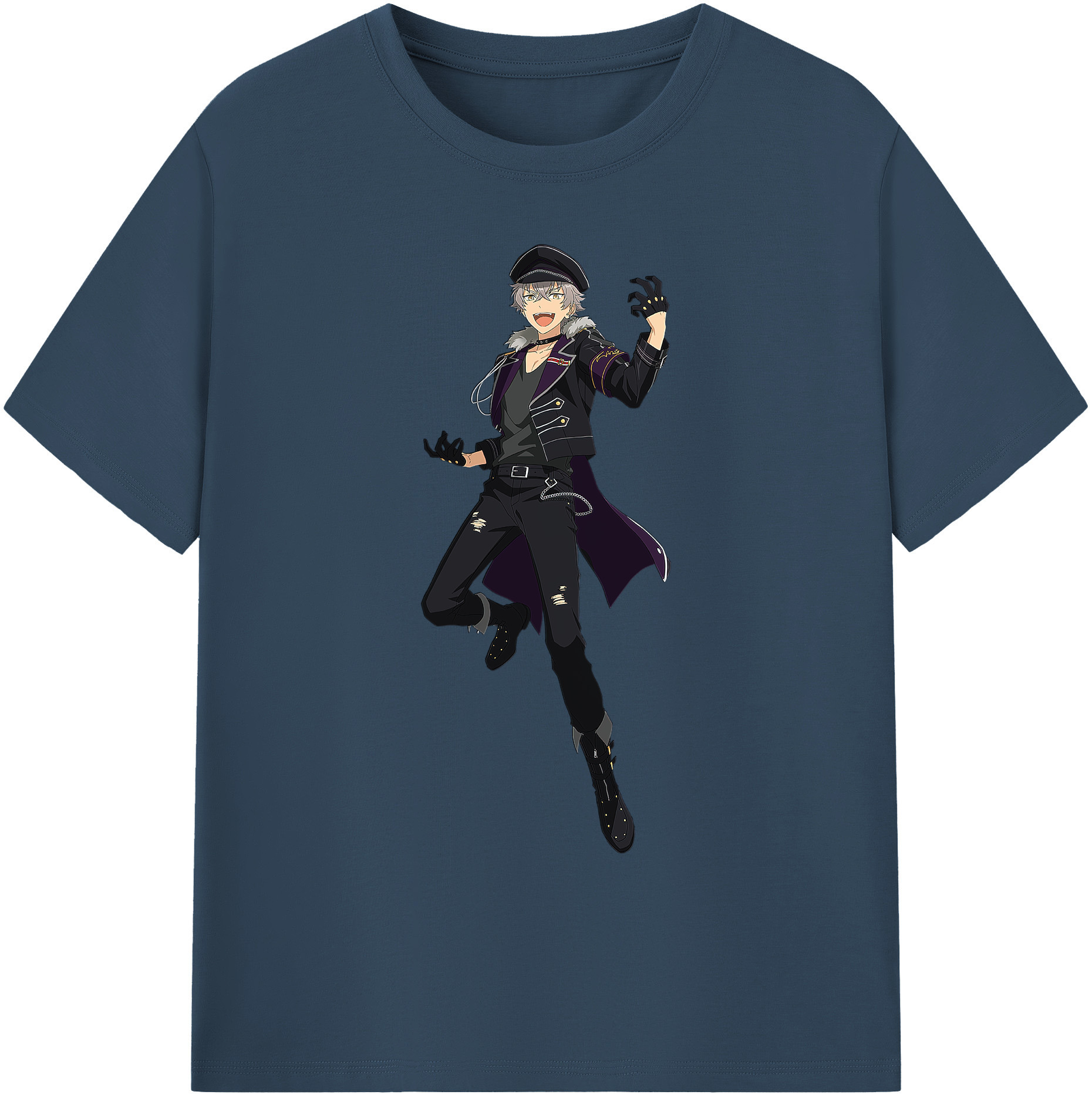（画像用） あんさんぶるスターズ! Ensemble Stars 綿100％ メンズ半袖Tシャツ｜肌触りやわらか＆通気性