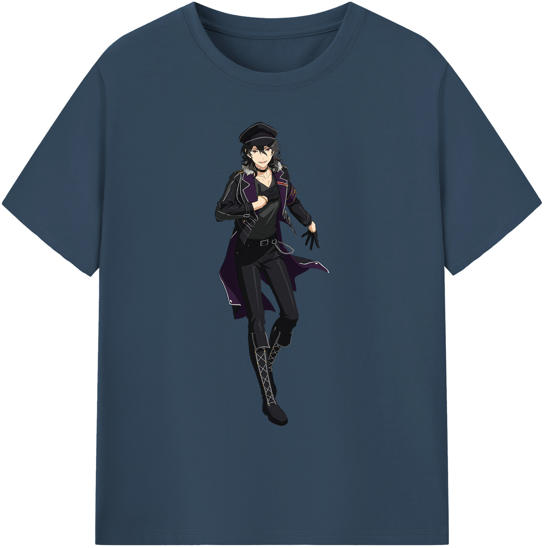（画像用） あんさんぶるスターズ! Ensemble Stars 綿100％ メンズ半袖Tシャツ｜肌触りやわらか＆通気性