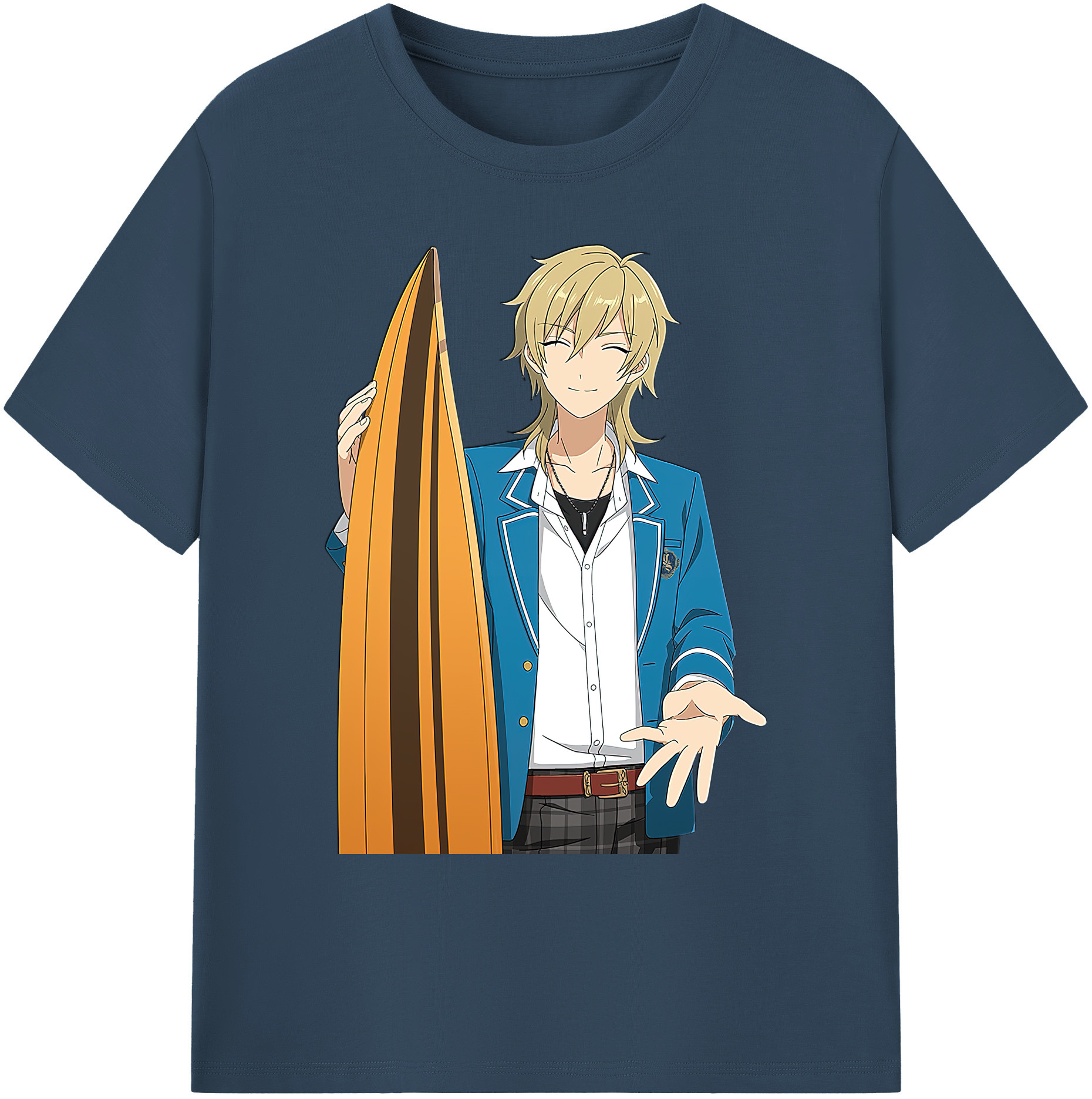 （画像用） あんさんぶるスターズ! Ensemble Stars 綿100％ メンズ半袖Tシャツ｜肌触りやわらか＆通気性
