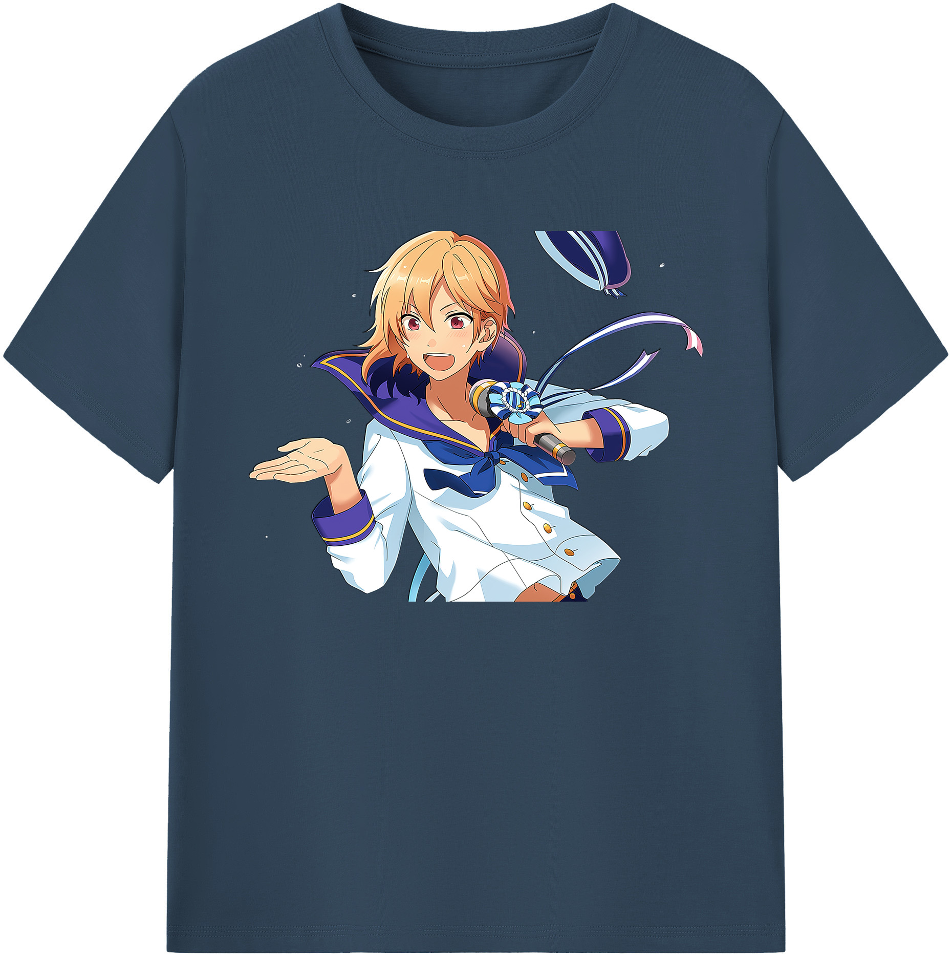 （画像用） あんさんぶるスターズ! Ensemble Stars 綿100％ メンズ半袖Tシャツ｜肌触りやわらか＆通気性