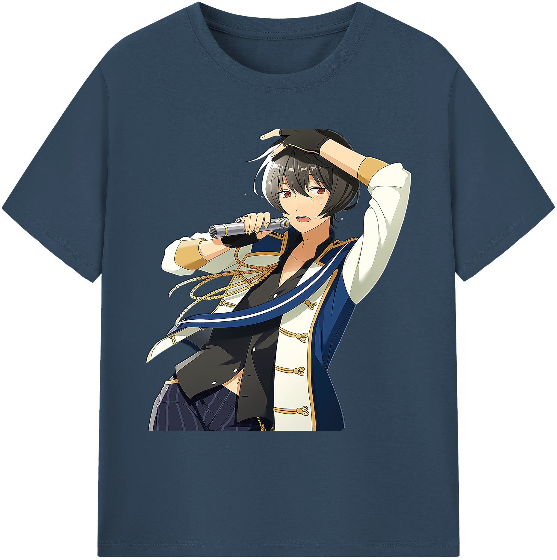 （画像用） あんさんぶるスターズ! Ensemble Stars 綿100％ メンズ半袖Tシャツ｜肌触りやわらか＆通気性