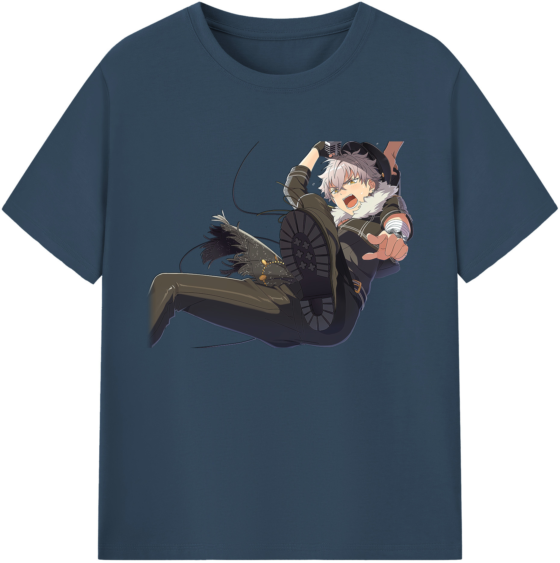 （画像用） あんさんぶるスターズ! Ensemble Stars 綿100％ メンズ半袖Tシャツ｜肌触りやわらか＆通気性
