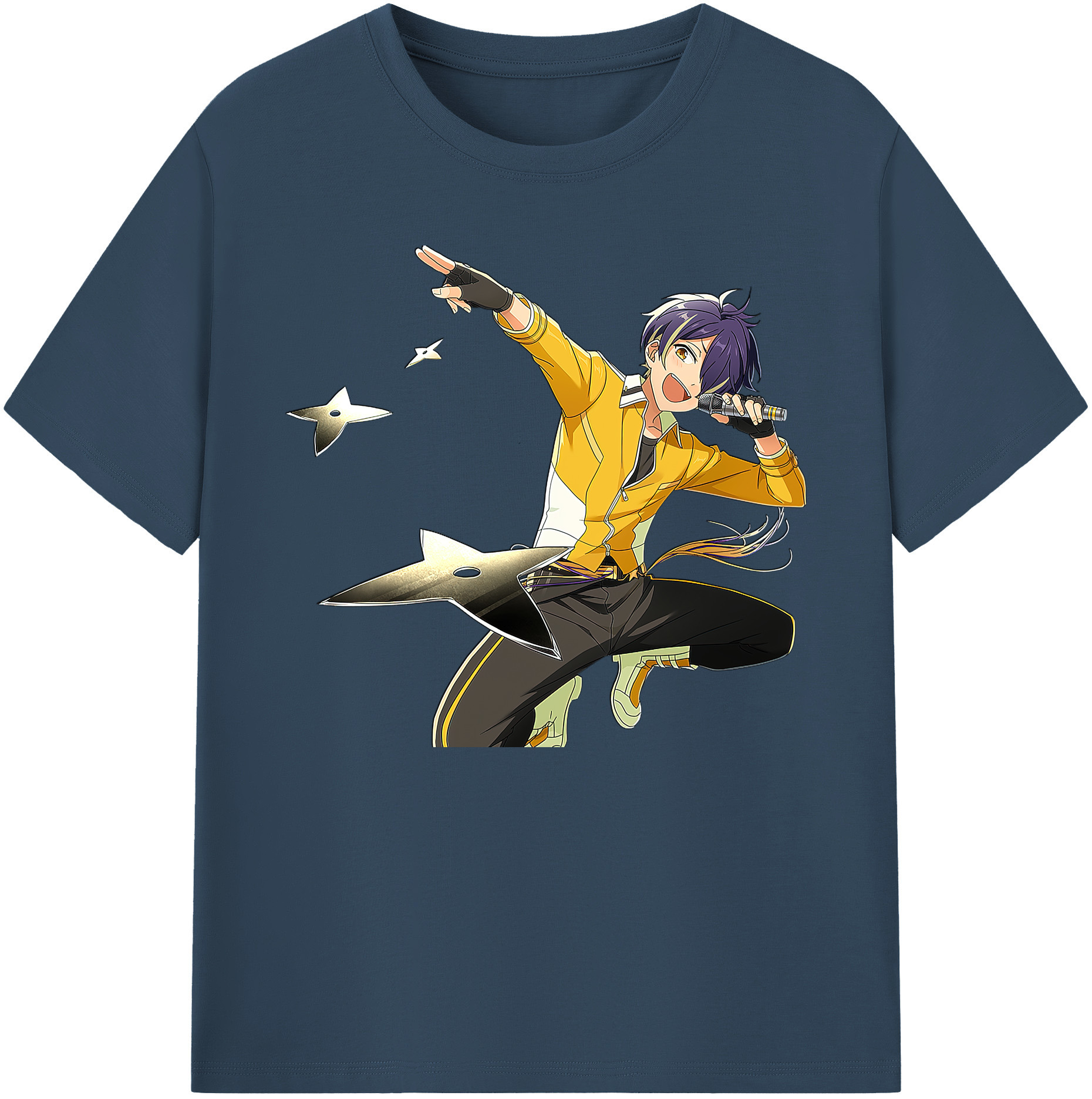 （画像用） あんさんぶるスターズ! Ensemble Stars 綿100％ メンズ半袖Tシャツ｜肌触りやわらか＆通気性