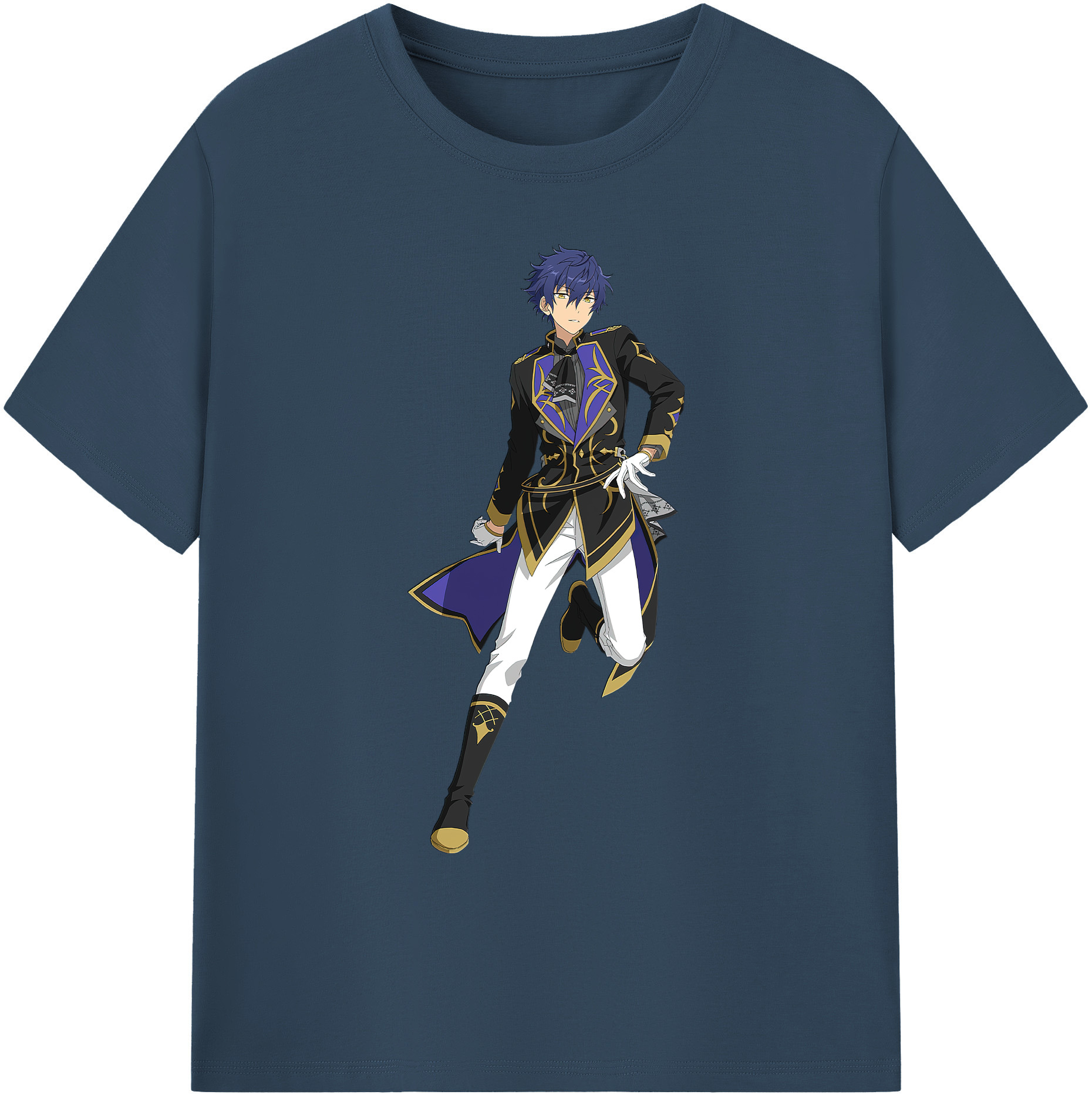 （画像用） あんさんぶるスターズ! Ensemble Stars 綿100％ メンズ半袖Tシャツ｜肌触りやわらか＆通気性