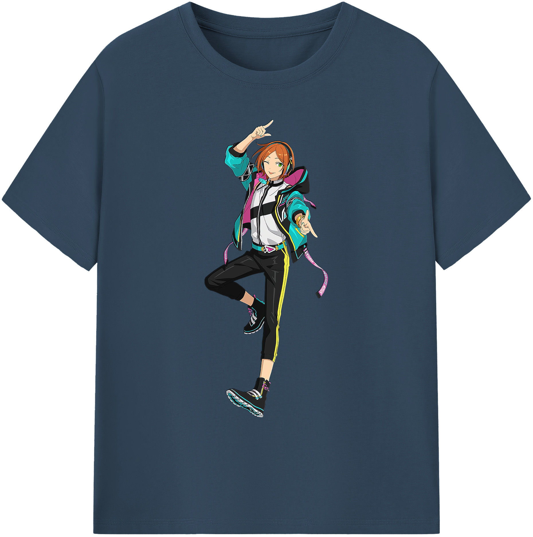 （画像用） あんさんぶるスターズ! Ensemble Stars 綿100％ メンズ半袖Tシャツ｜肌触りやわらか＆通気性