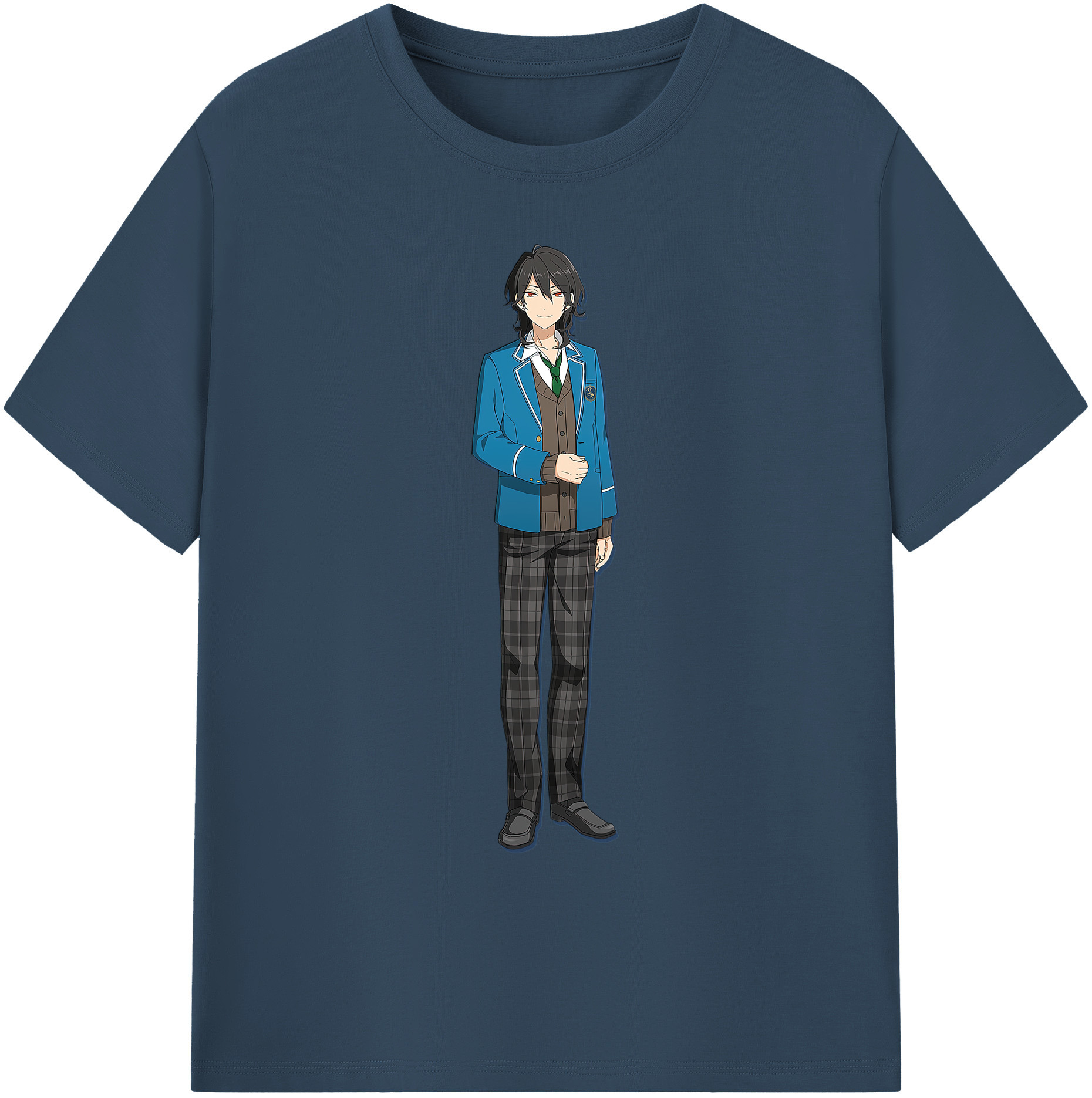 （画像用） あんさんぶるスターズ! Ensemble Stars 綿100％ メンズ半袖Tシャツ｜肌触りやわらか＆通気性