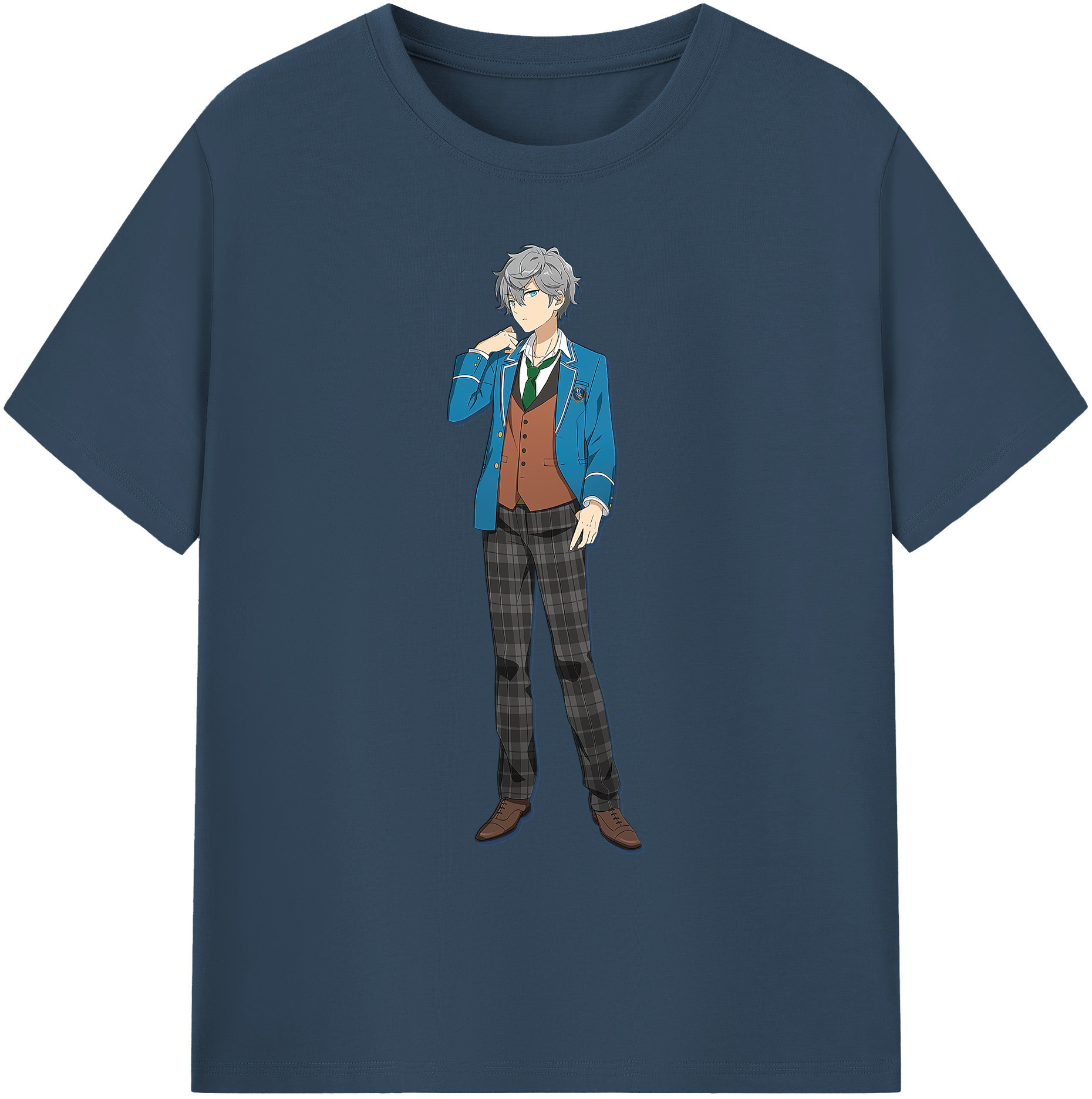 （画像用） あんさんぶるスターズ! Ensemble Stars 綿100％ メンズ半袖Tシャツ｜肌触りやわらか＆通気性
