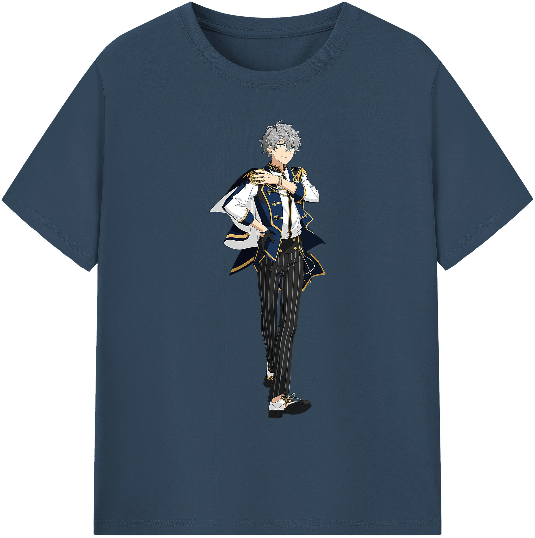 （画像用） あんさんぶるスターズ! Ensemble Stars 綿100％ メンズ半袖Tシャツ｜肌触りやわらか＆通気性