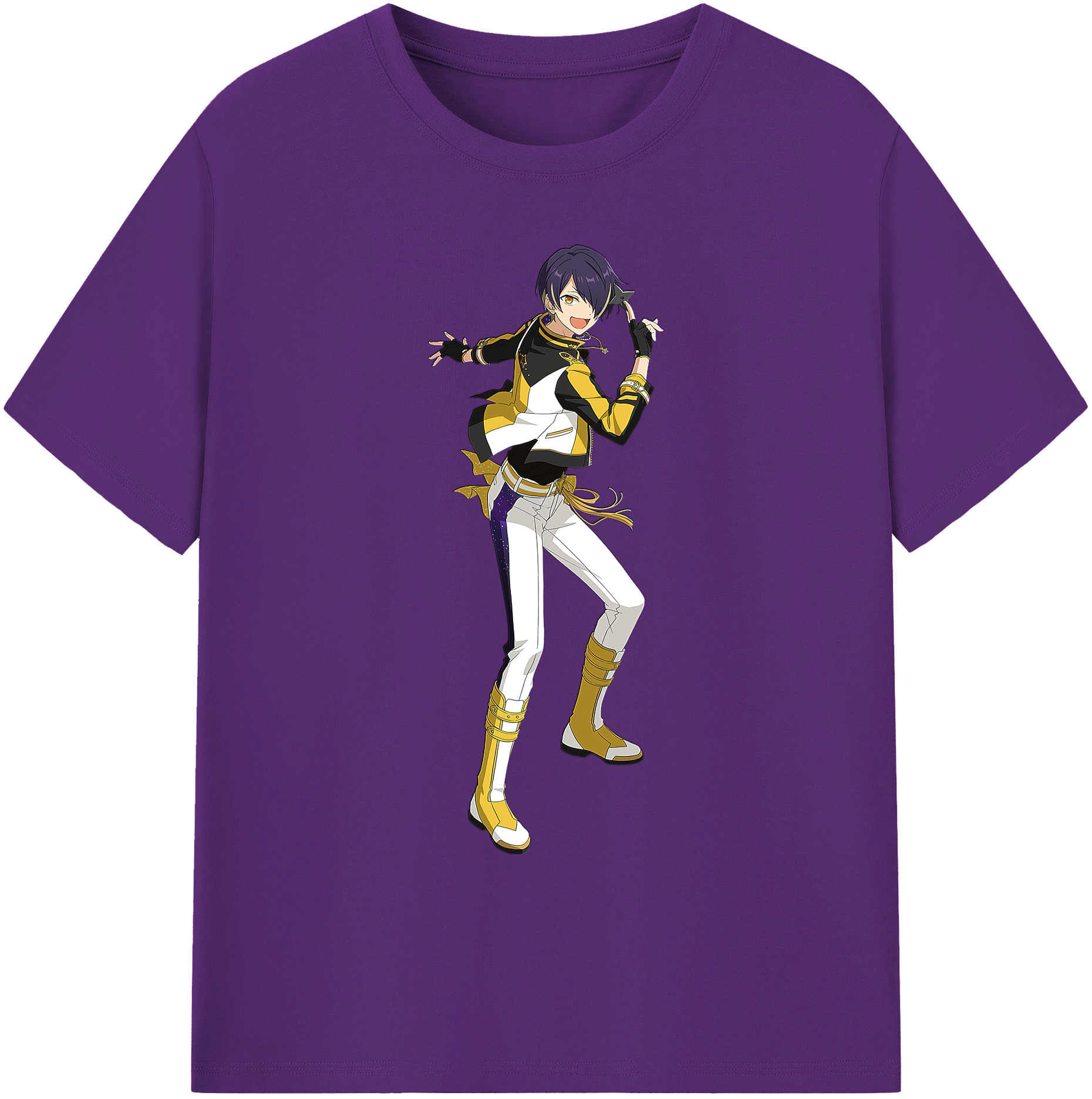 （画像用） あんさんぶるスターズ! Ensemble Stars 綿100％ メンズ半袖Tシャツ｜肌触りやわらか＆通気性