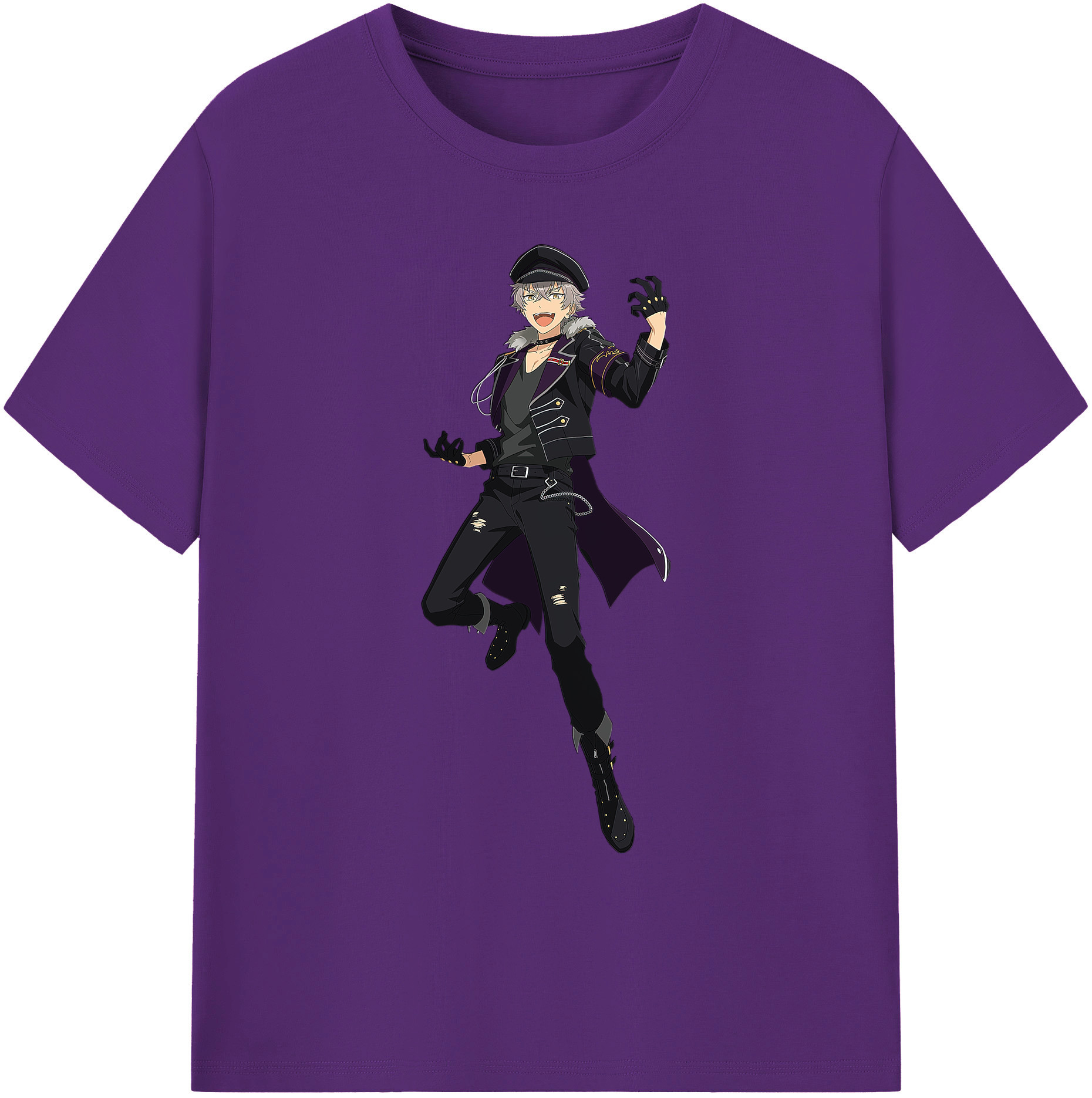 （画像用） あんさんぶるスターズ! Ensemble Stars 綿100％ メンズ半袖Tシャツ｜肌触りやわらか＆通気性