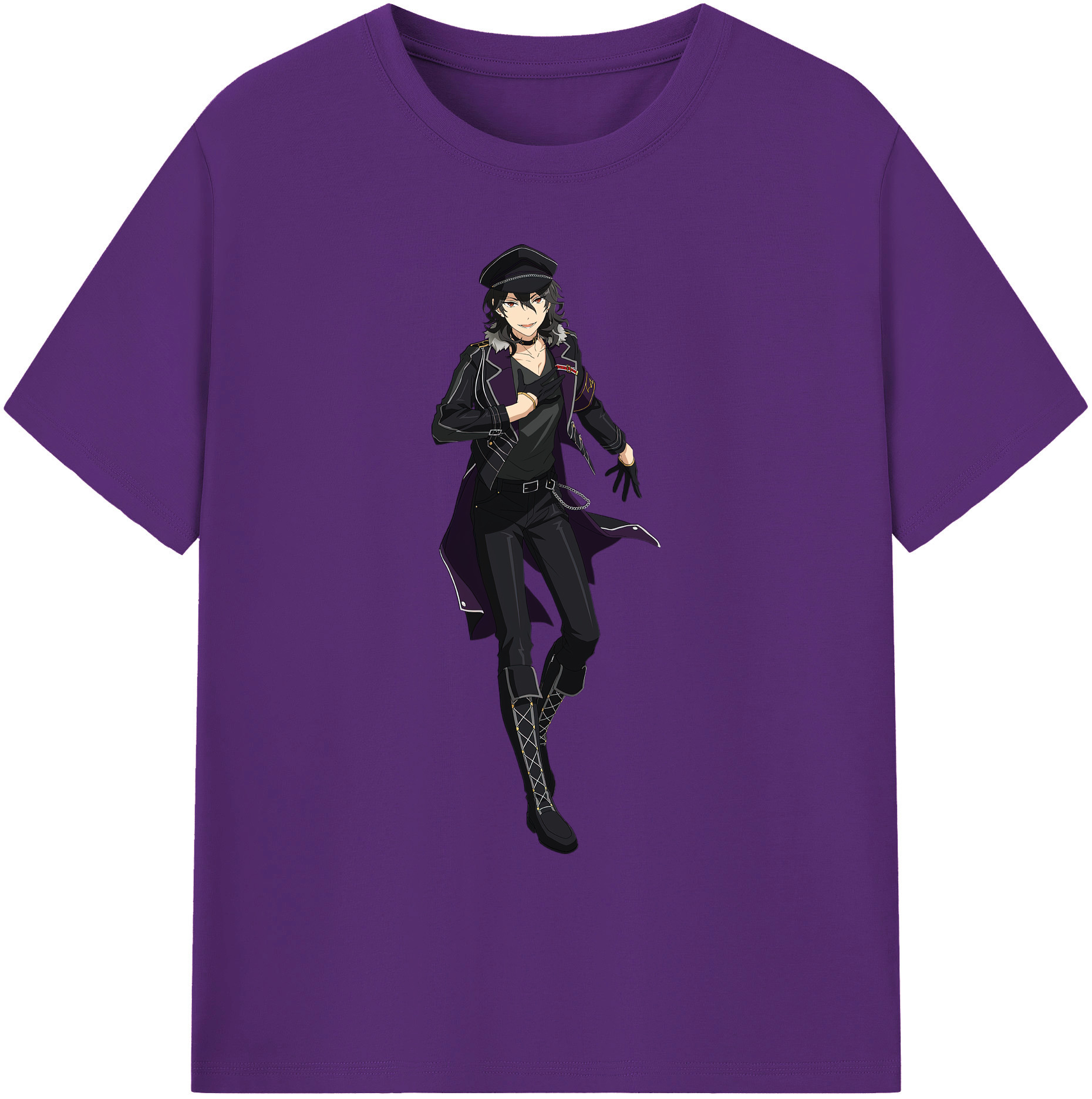 （画像用） あんさんぶるスターズ! Ensemble Stars 綿100％ メンズ半袖Tシャツ｜肌触りやわらか＆通気性