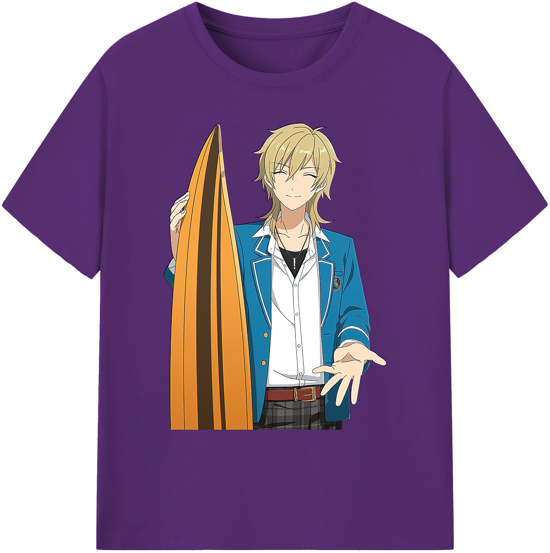 （画像用） あんさんぶるスターズ! Ensemble Stars 綿100％ メンズ半袖Tシャツ｜肌触りやわらか＆通気性