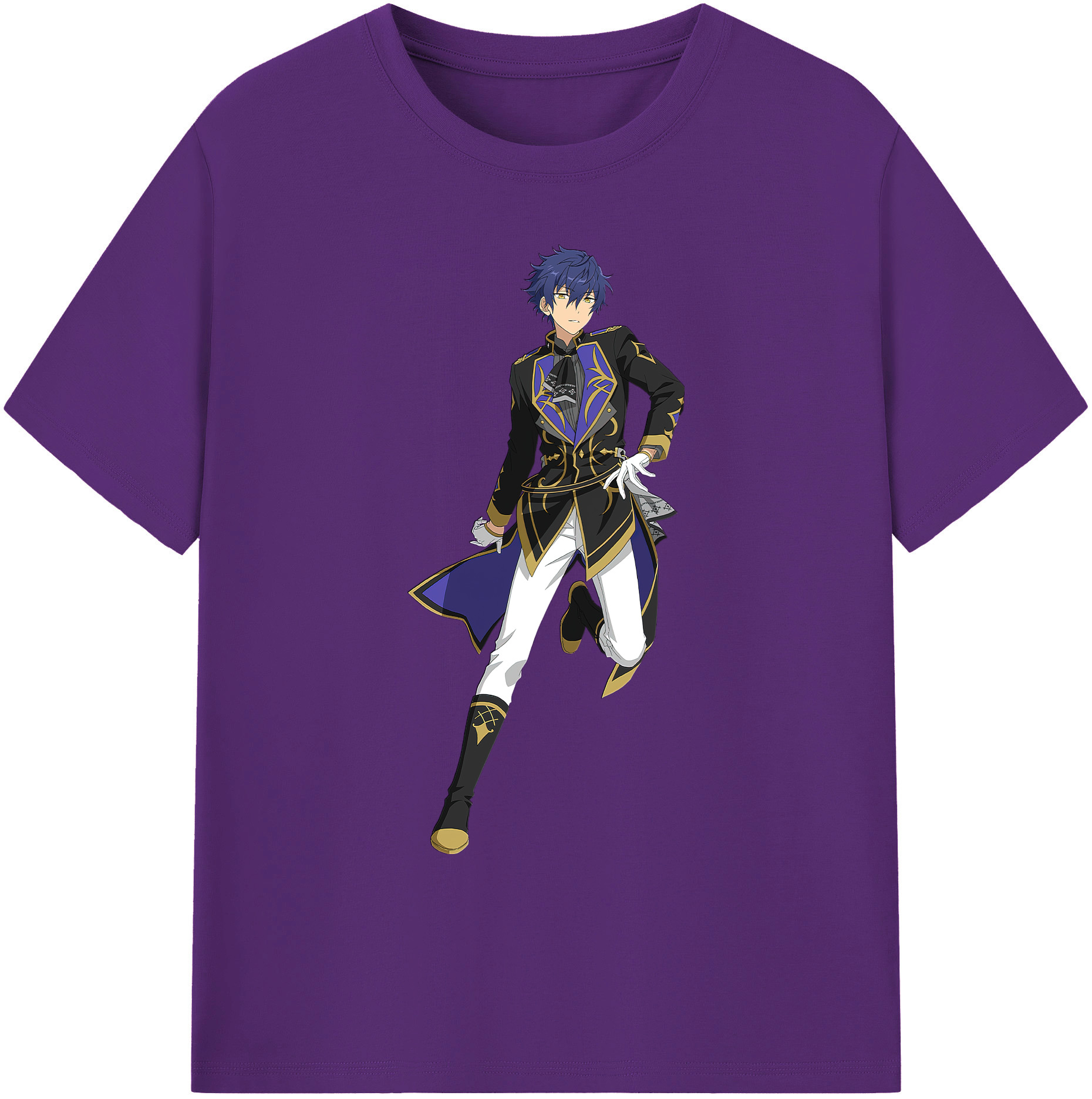 （画像用） あんさんぶるスターズ! Ensemble Stars 綿100％ メンズ半袖Tシャツ｜肌触りやわらか＆通気性