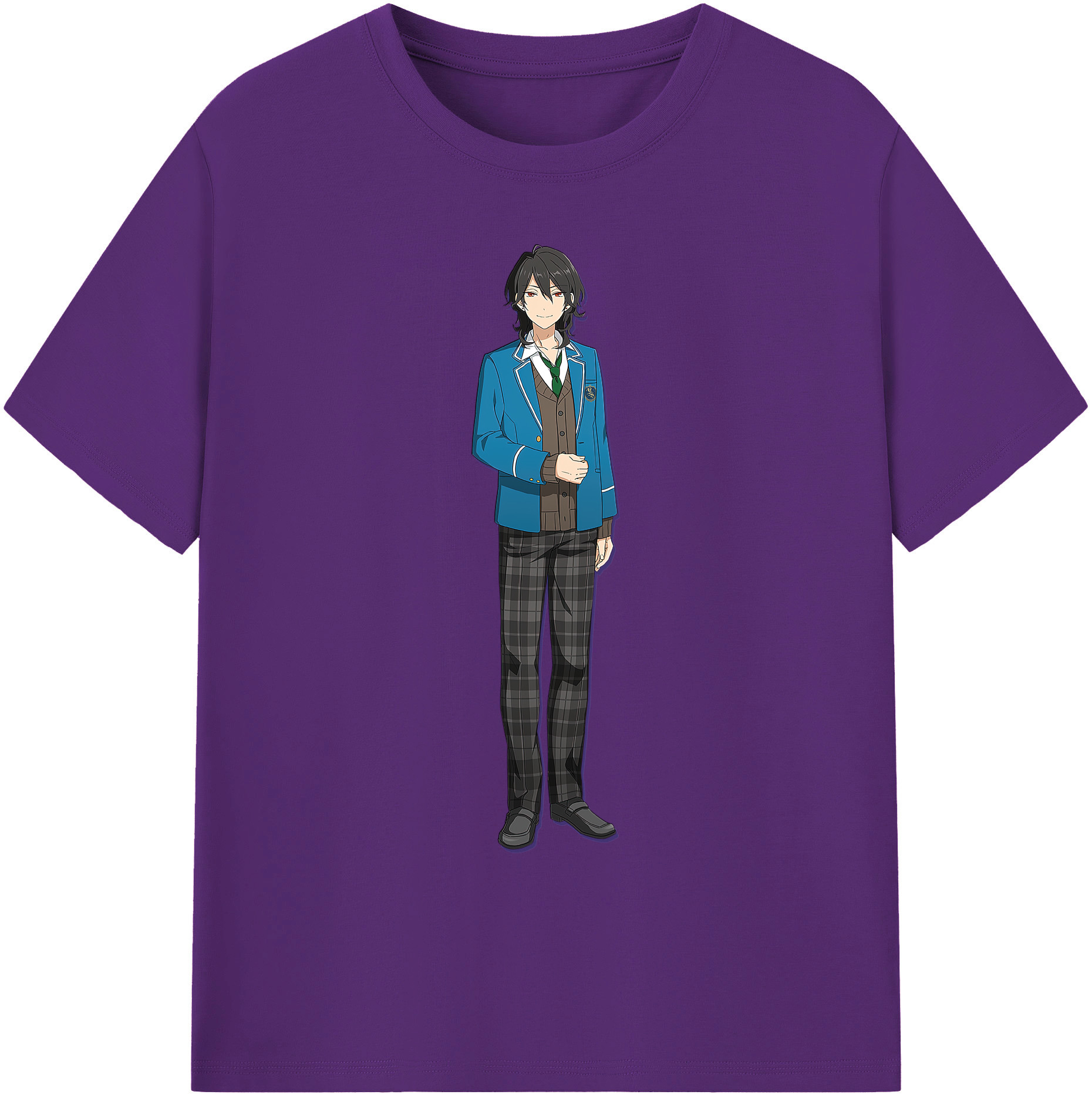 （画像用） あんさんぶるスターズ! Ensemble Stars 綿100％ メンズ半袖Tシャツ｜肌触りやわらか＆通気性