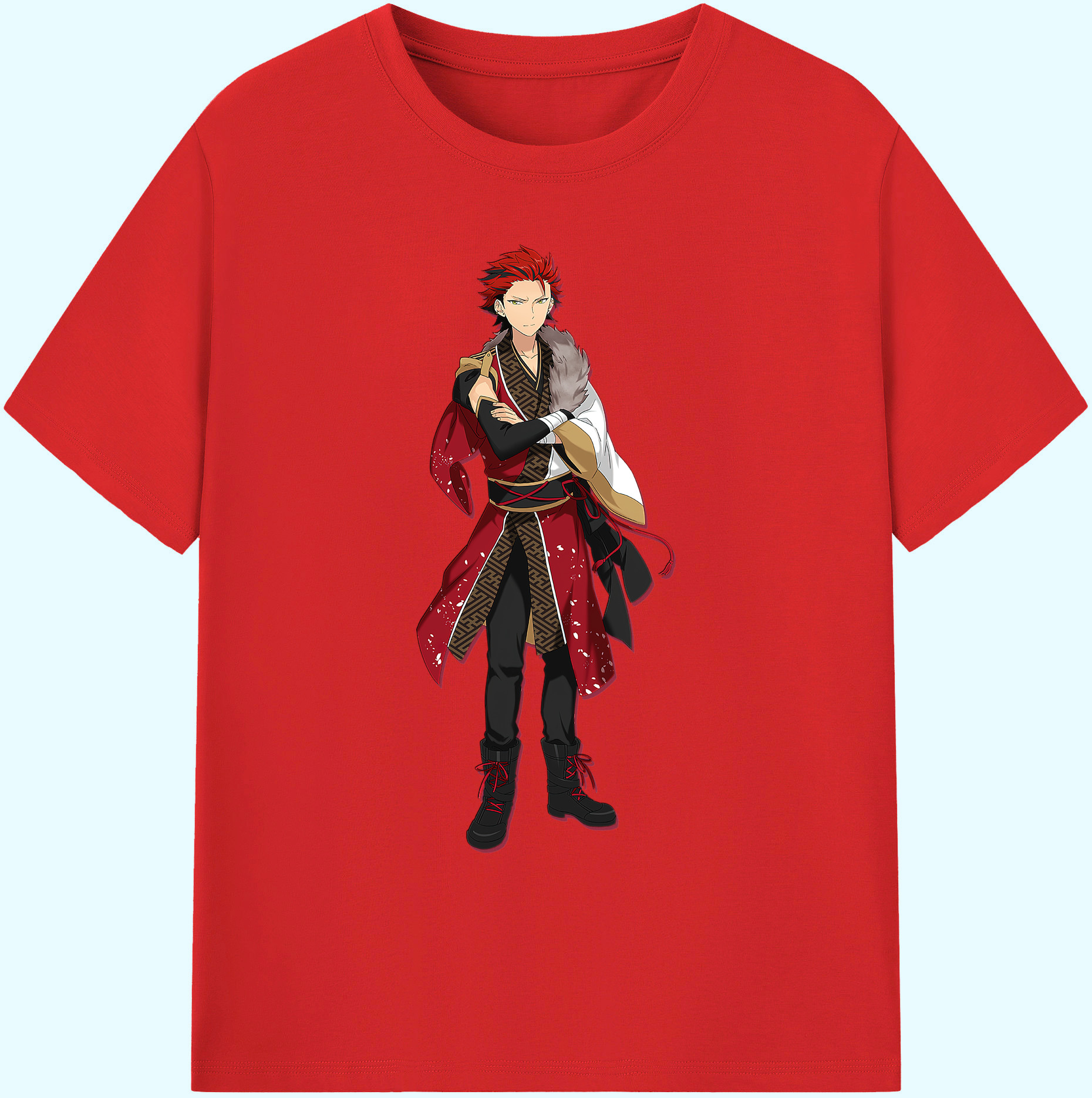 （画像用） あんさんぶるスターズ! Ensemble Stars 綿100％ メンズ半袖Tシャツ｜肌触りやわらか＆通気性